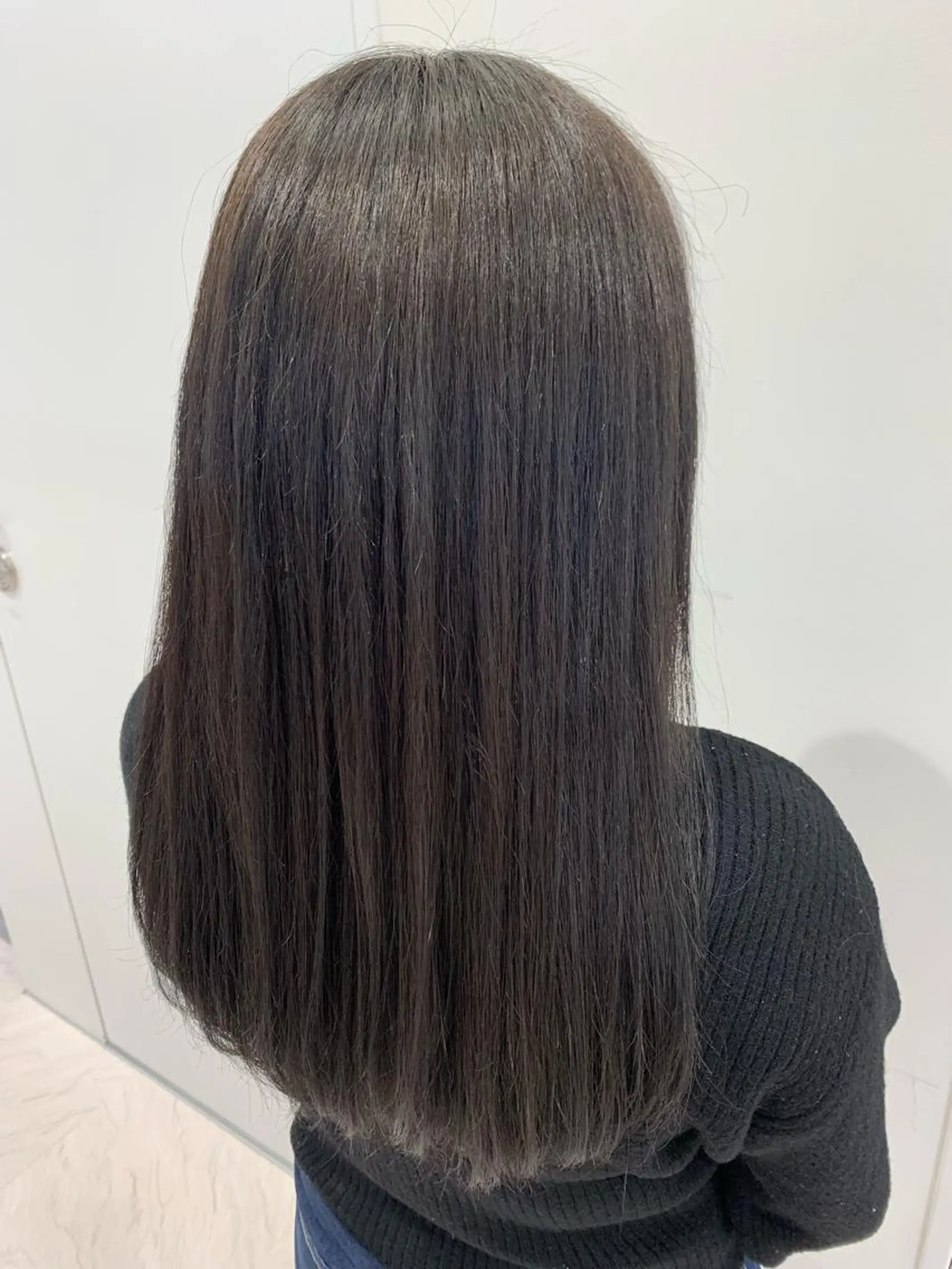 ロング パーマ 縮毛矯正 縮毛矯正 トリートメント 透明感♡︎♡︎ 佐々木早苗のヘアスタイル