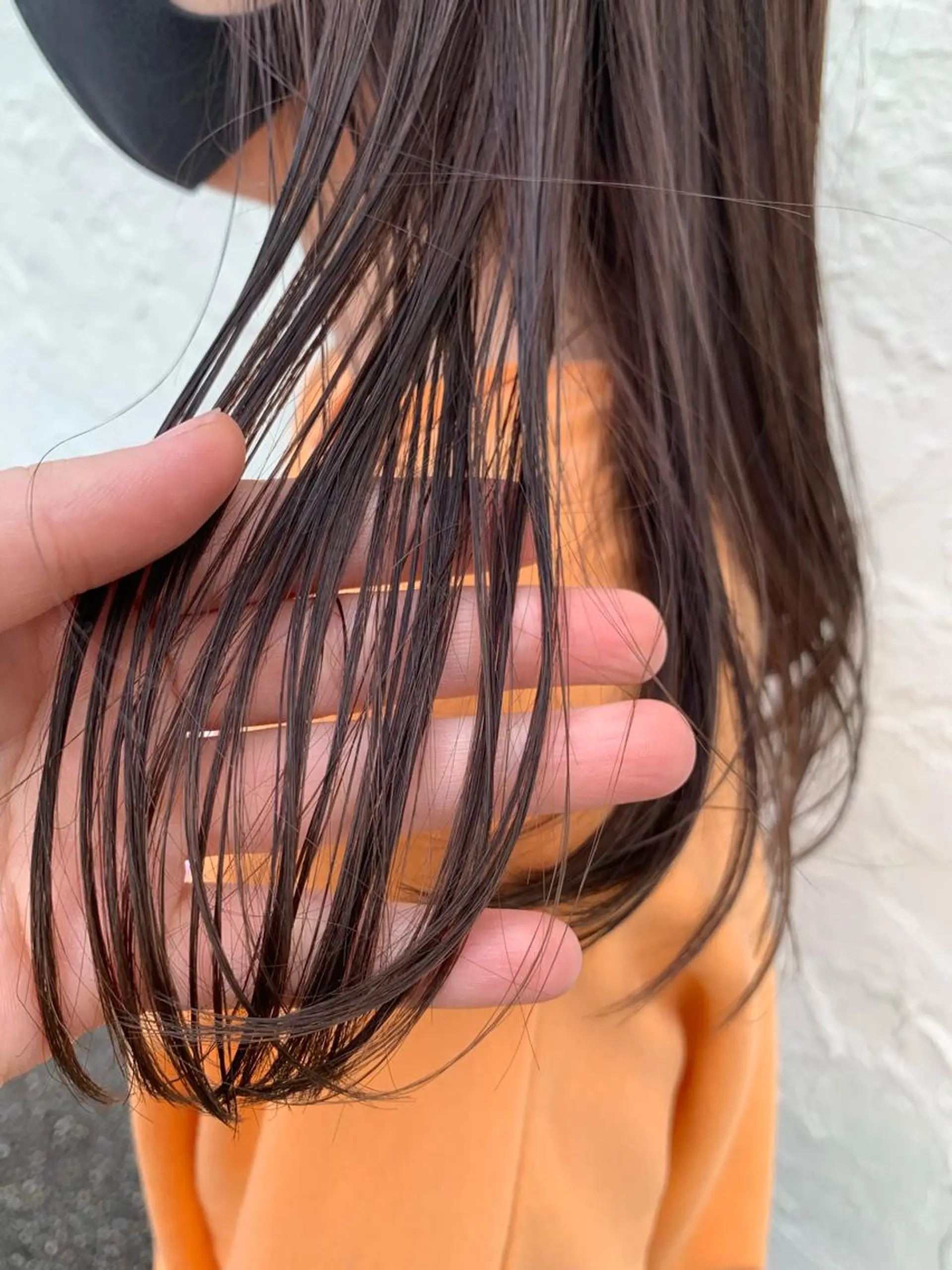 ロング カラー カワサキ マホのヘアスタイル