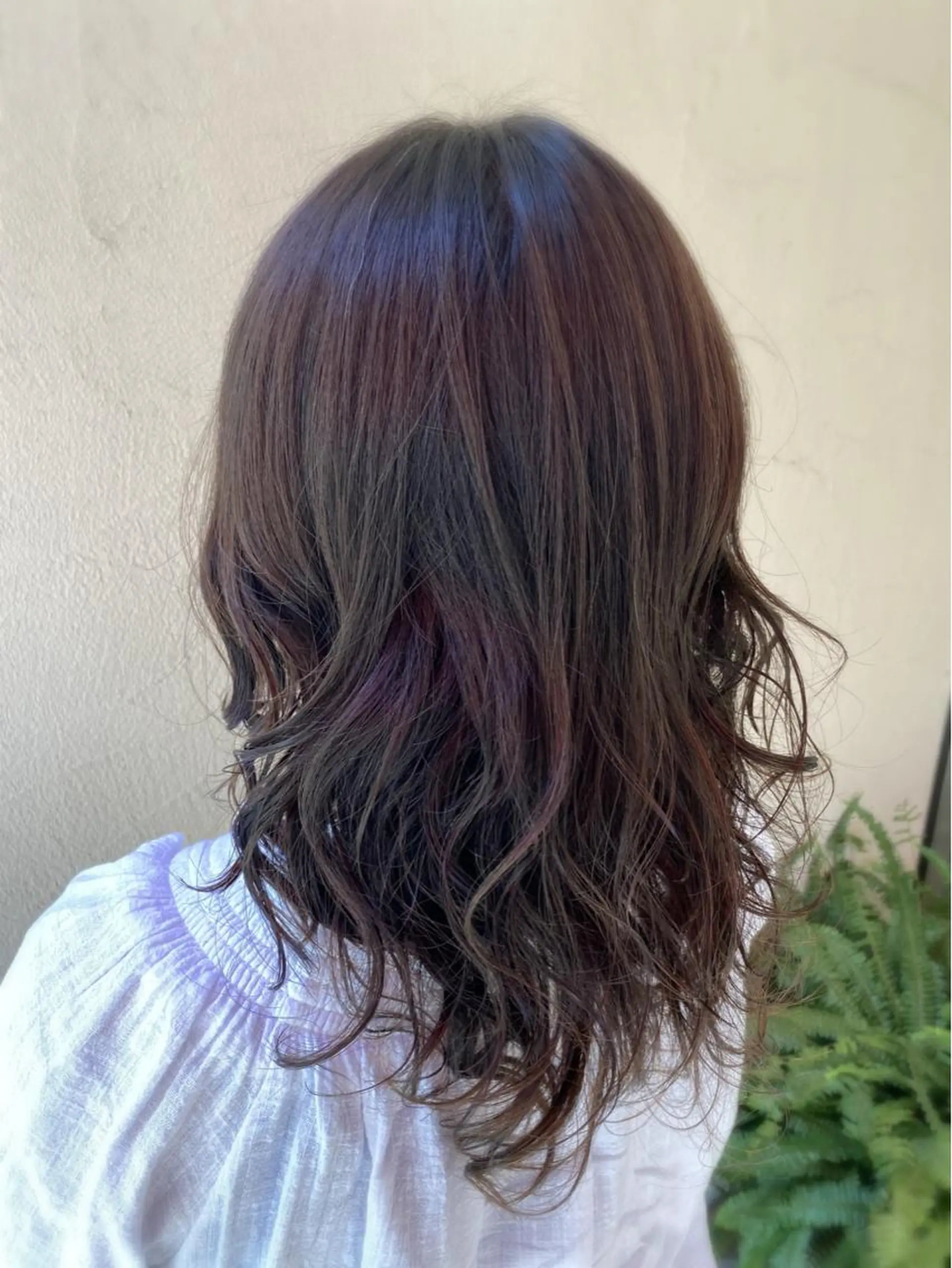 セミロング パーマ セミロングパーマ カット パーマ 小顔レイヤー💗 木村実樹のヘアスタイル