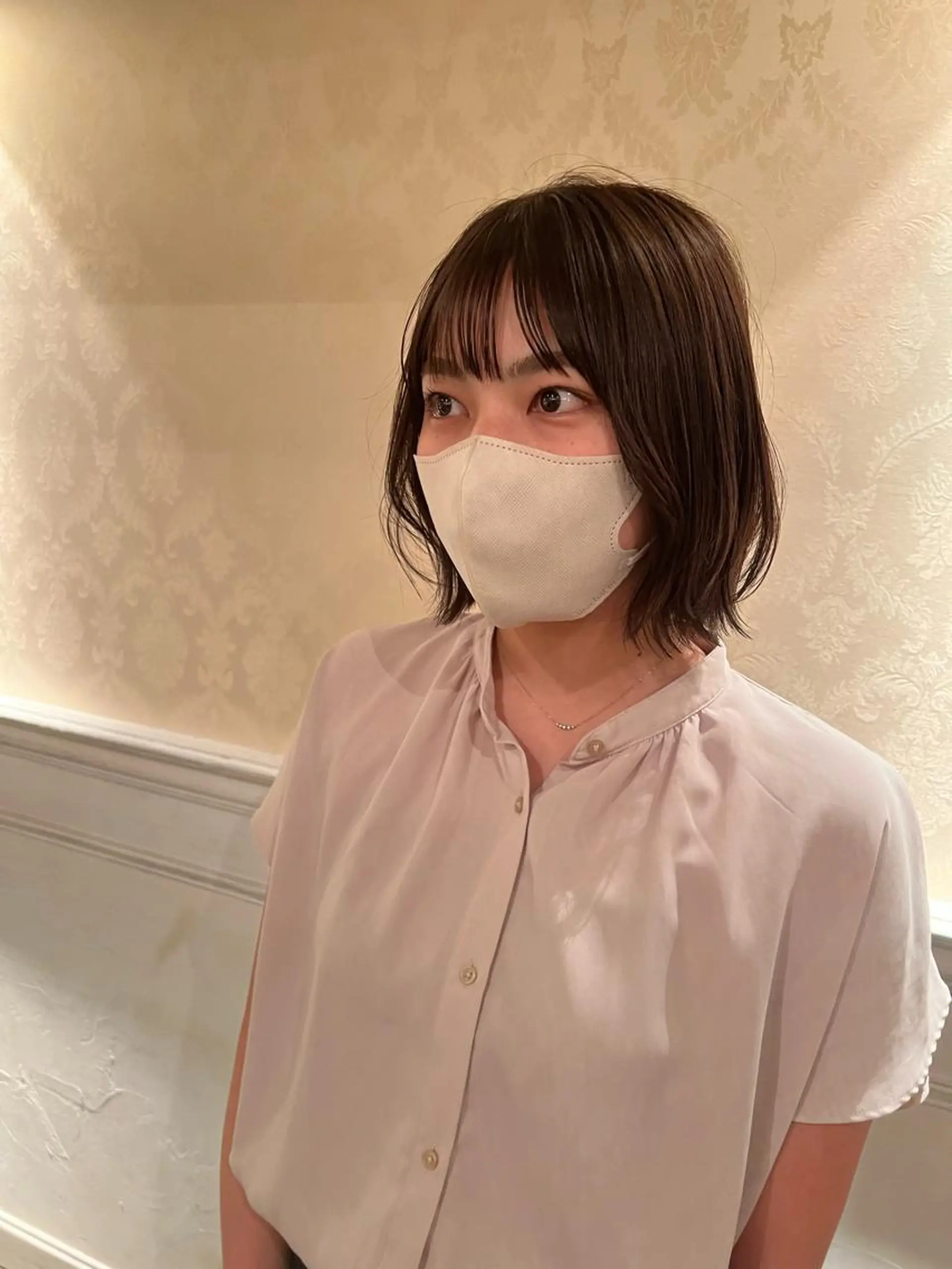 ミディアム ボブ 外ハネヘア NAO🌿似合わせ トレンドhairのヘアスタイル
