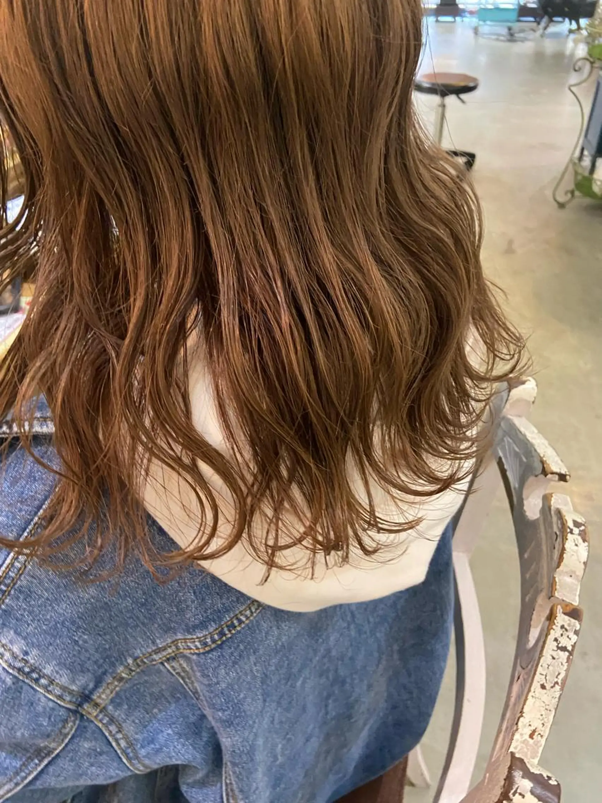 セミロング なつめ🐶ショート ベージュカラーのヘアスタイル