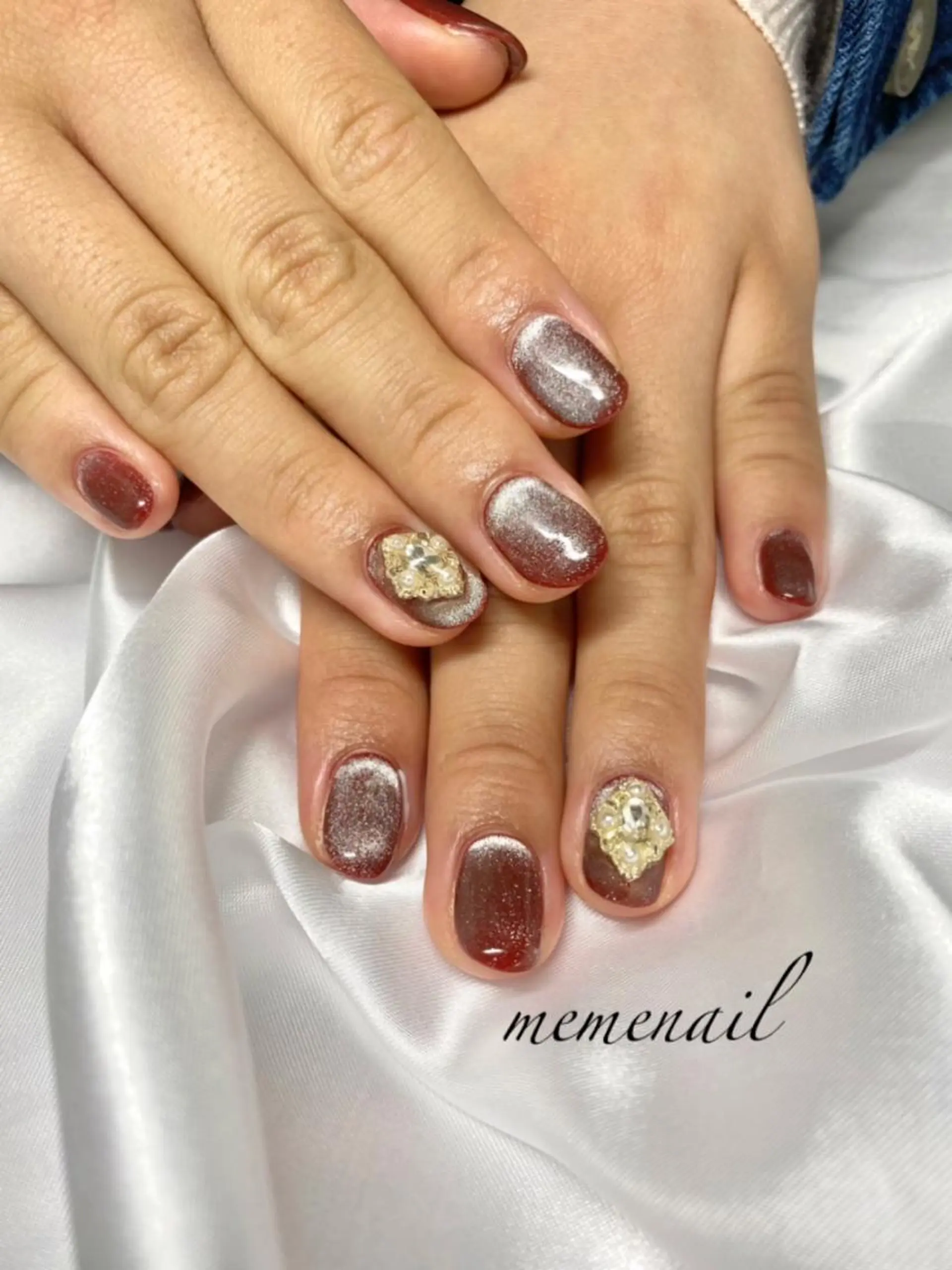 ネイル ボルドー マグネットネイル Noguchi Megumiのその他イメージ