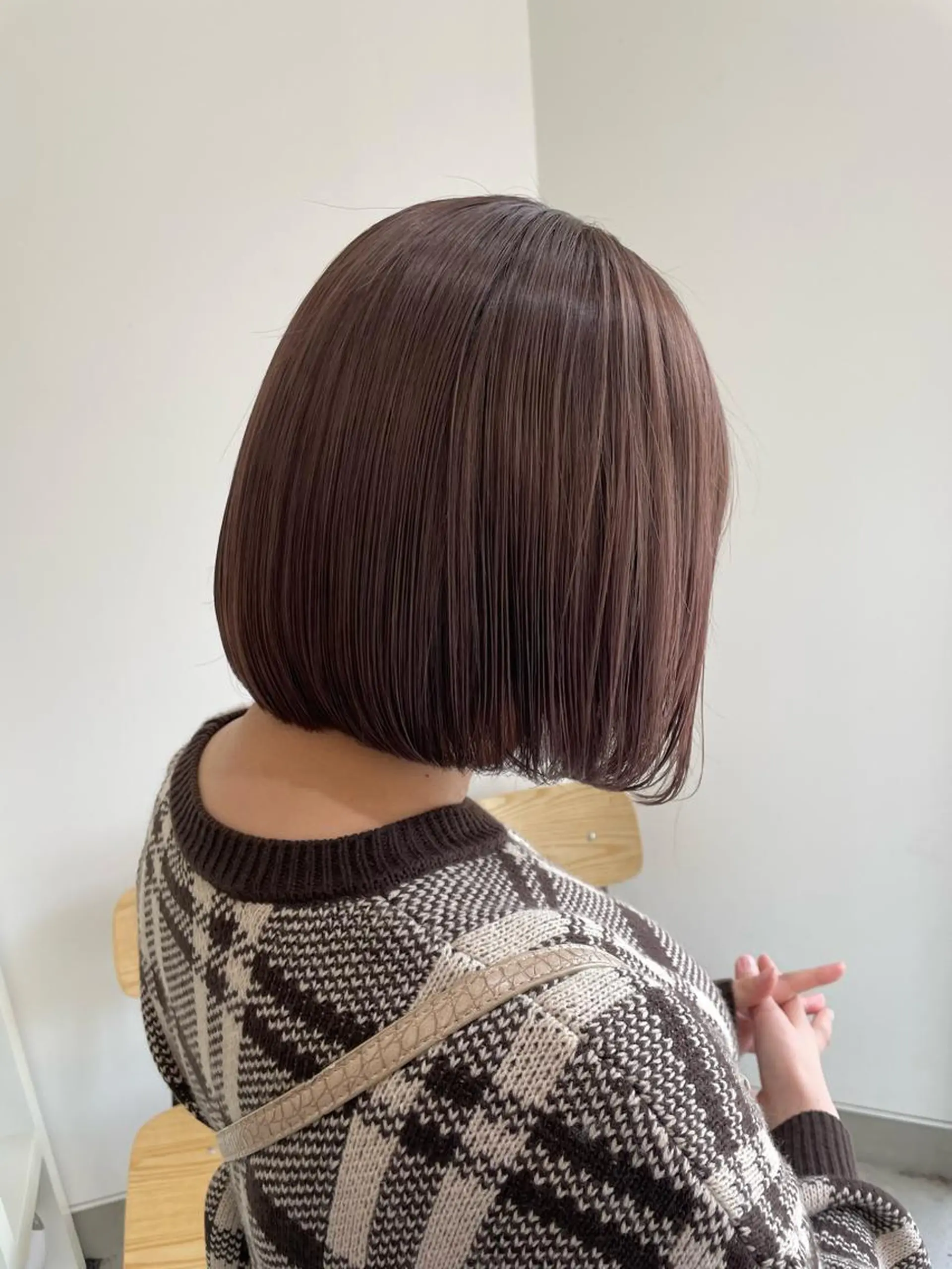 ミディアム カラー グレージュ ピンクカラー mir MIYUのヘアスタイル