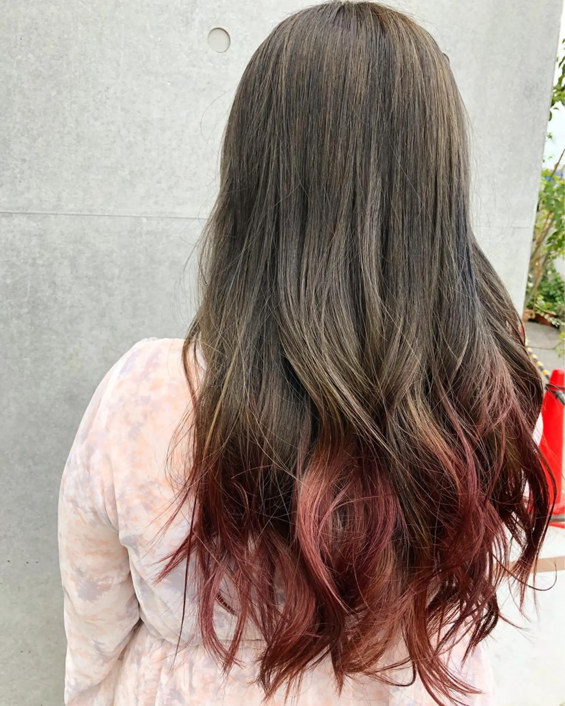 ロング 縮毛矯正 くまがい みゆ【edge.】のヘアスタイル