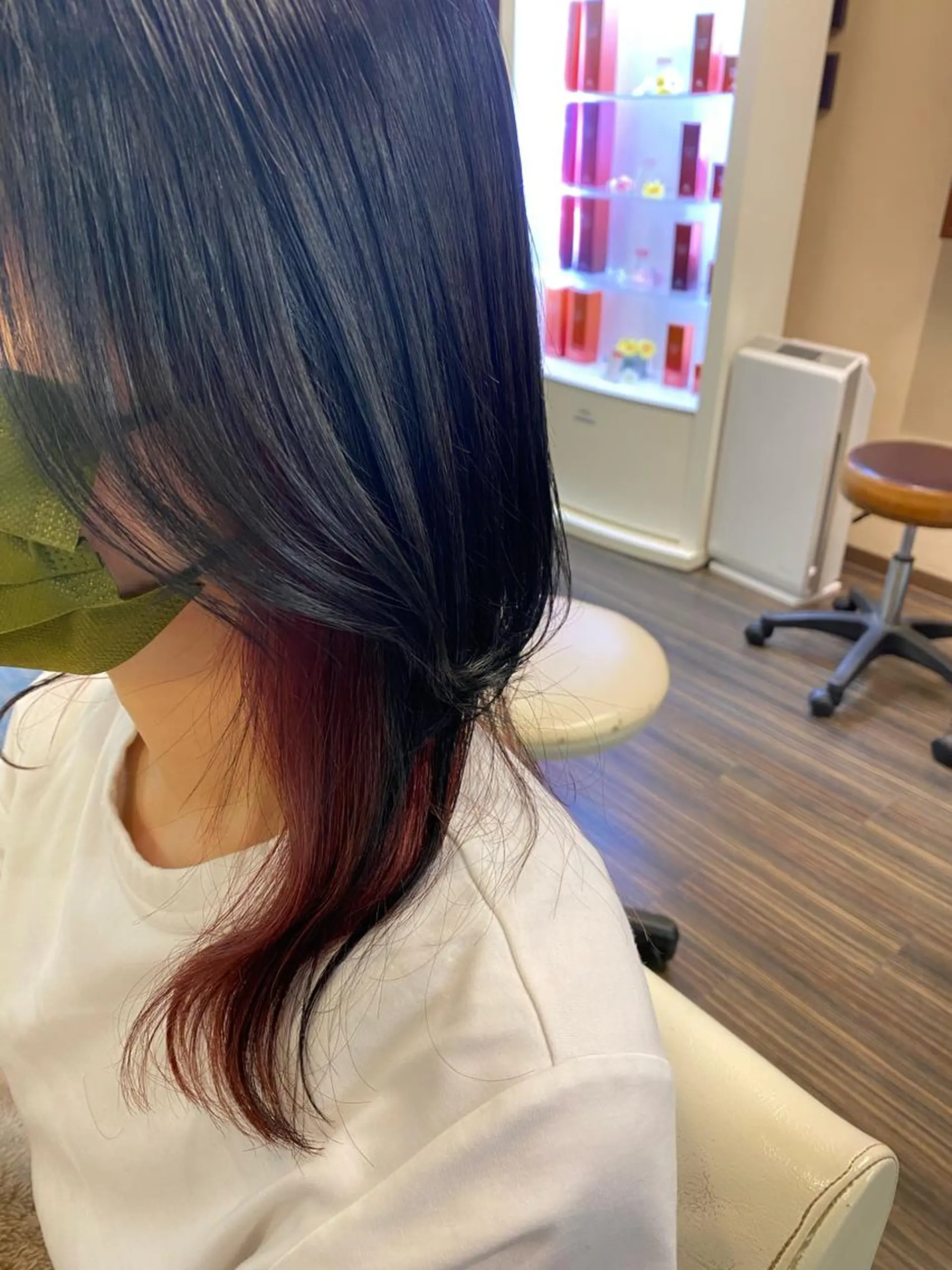 セミロング カラー ヘアアレンジ ヘアカラー トリートメント 加藤 瑠美のヘアスタイル