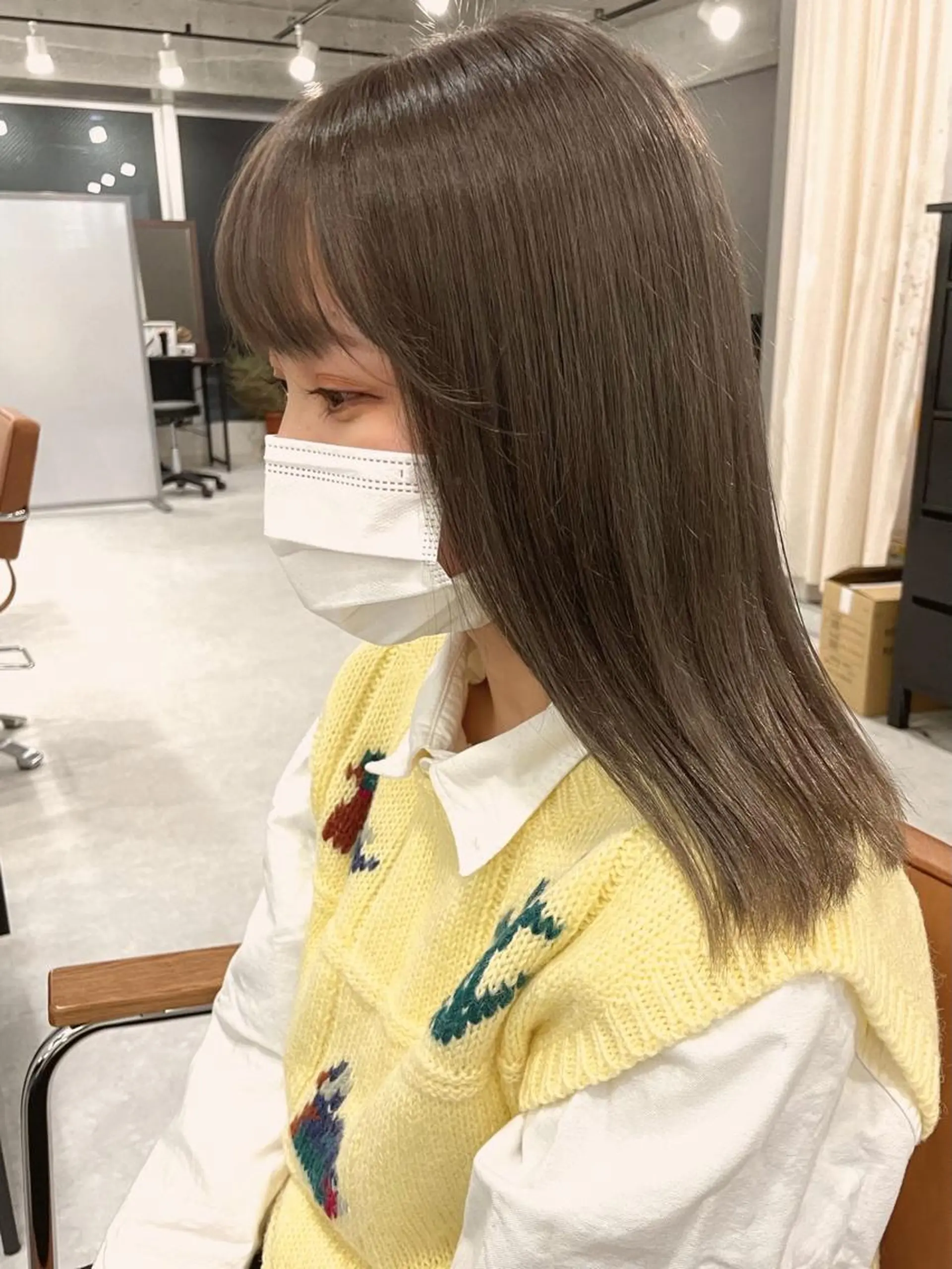 セミロング カラー ブリーチ メンズ似合わせ🪞 副店長 kotoriのヘアスタイル