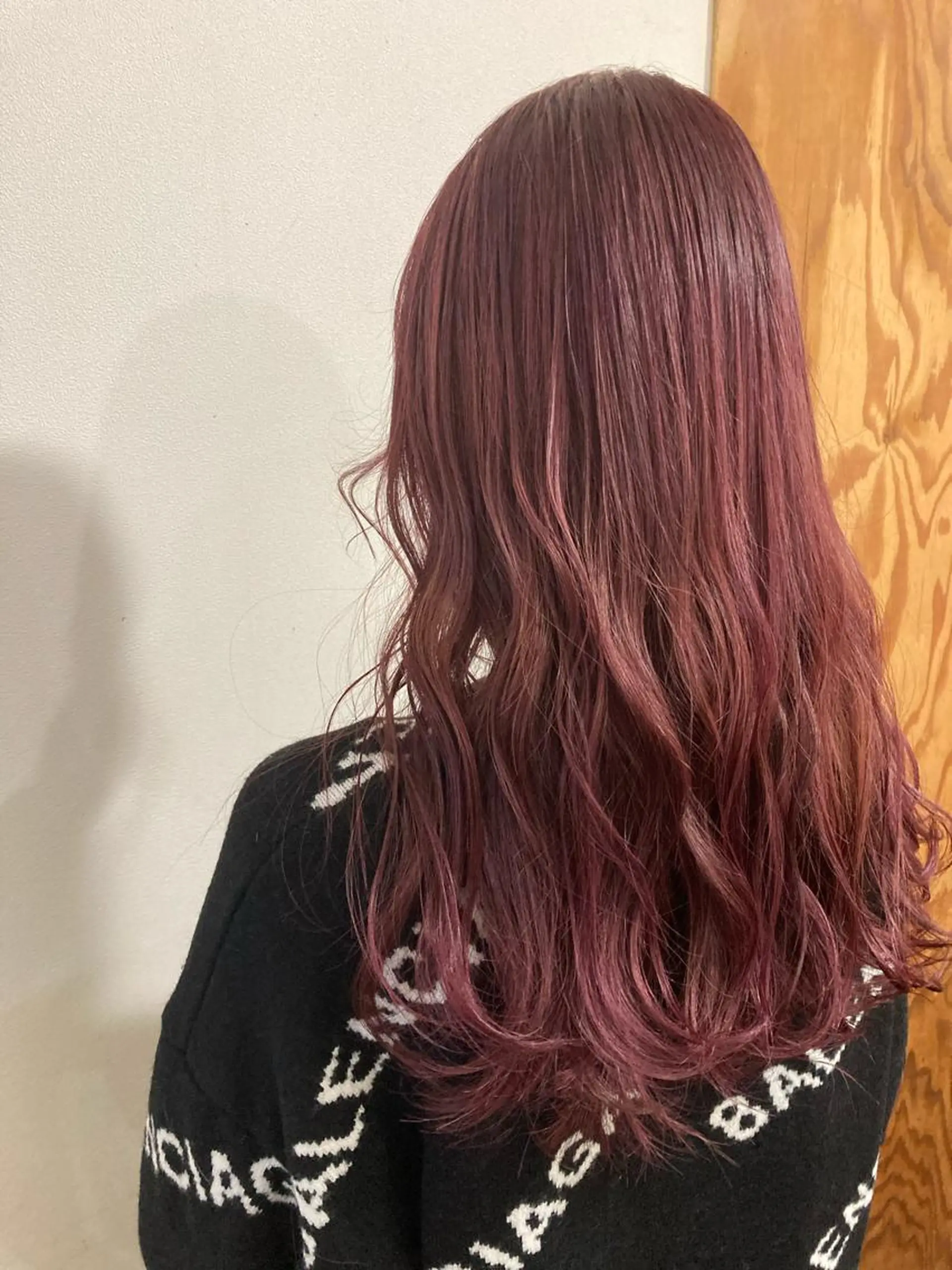 ロング カラー ピンクカラー ピンクパープル パープルカラー 🌸髪質改善特化🌸 店長　ゆうやのヘアスタイル