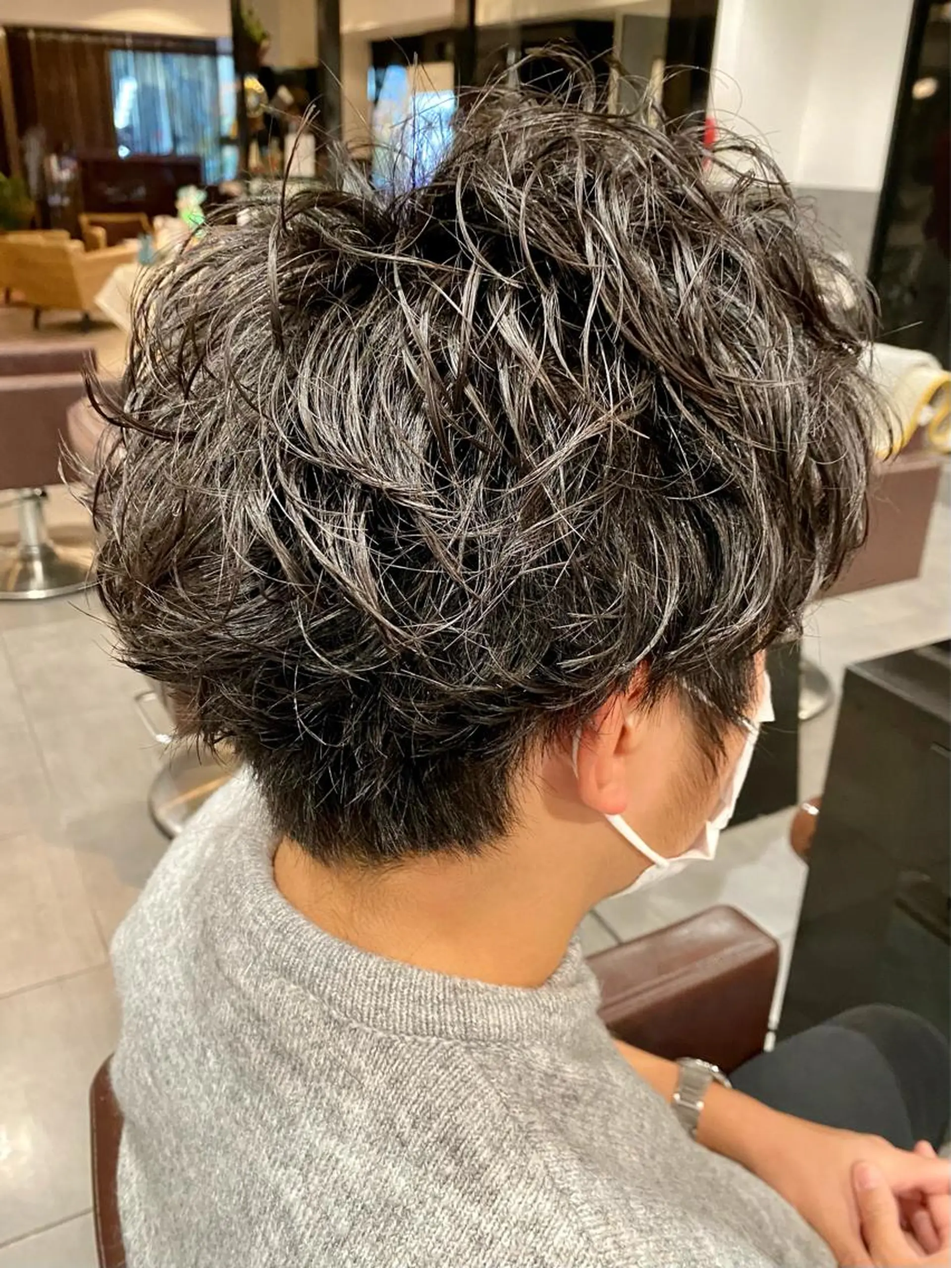 パーマ メンズ カット パーマ ⭕️メンズパーマ⭕️ 山口　裕太郎のヘアスタイル