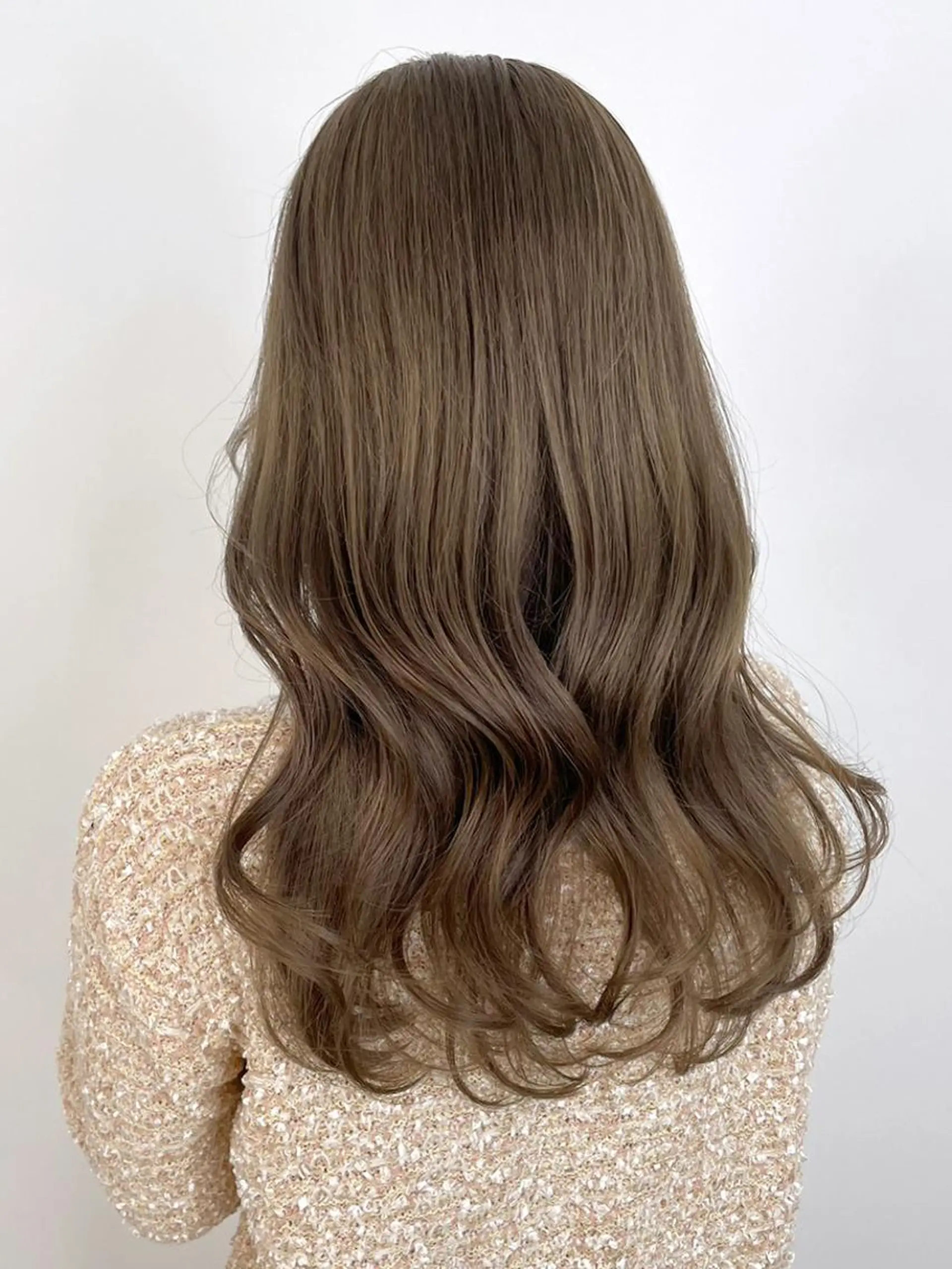 セミロング カラー パーマ ヘアアレンジ アッシュ ベージュカラー カット ヘアカラー トリートメント ITbyALBUM 中野店のヘアスタイル