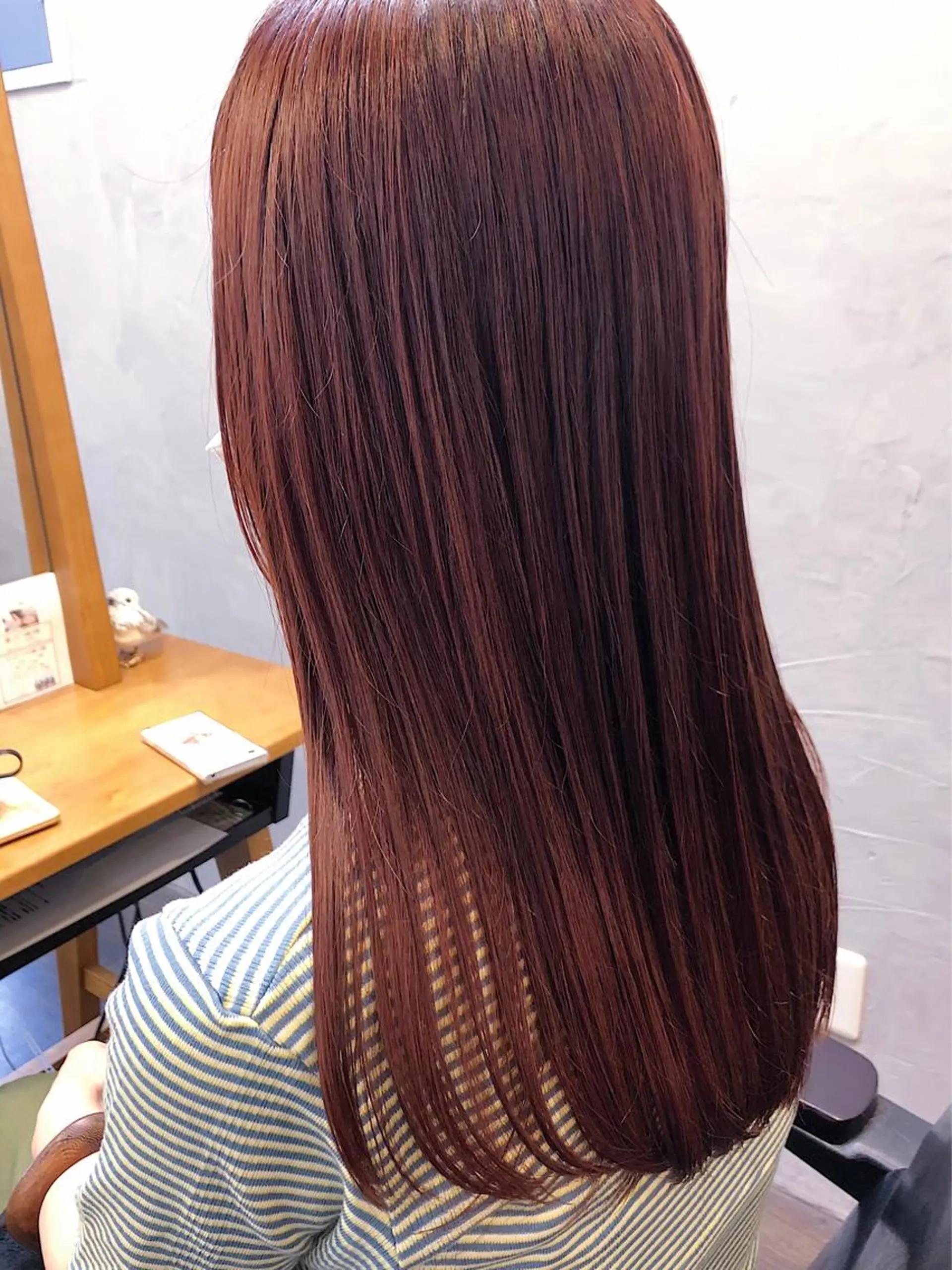 ロング カラー 長井 美佳のヘアスタイル