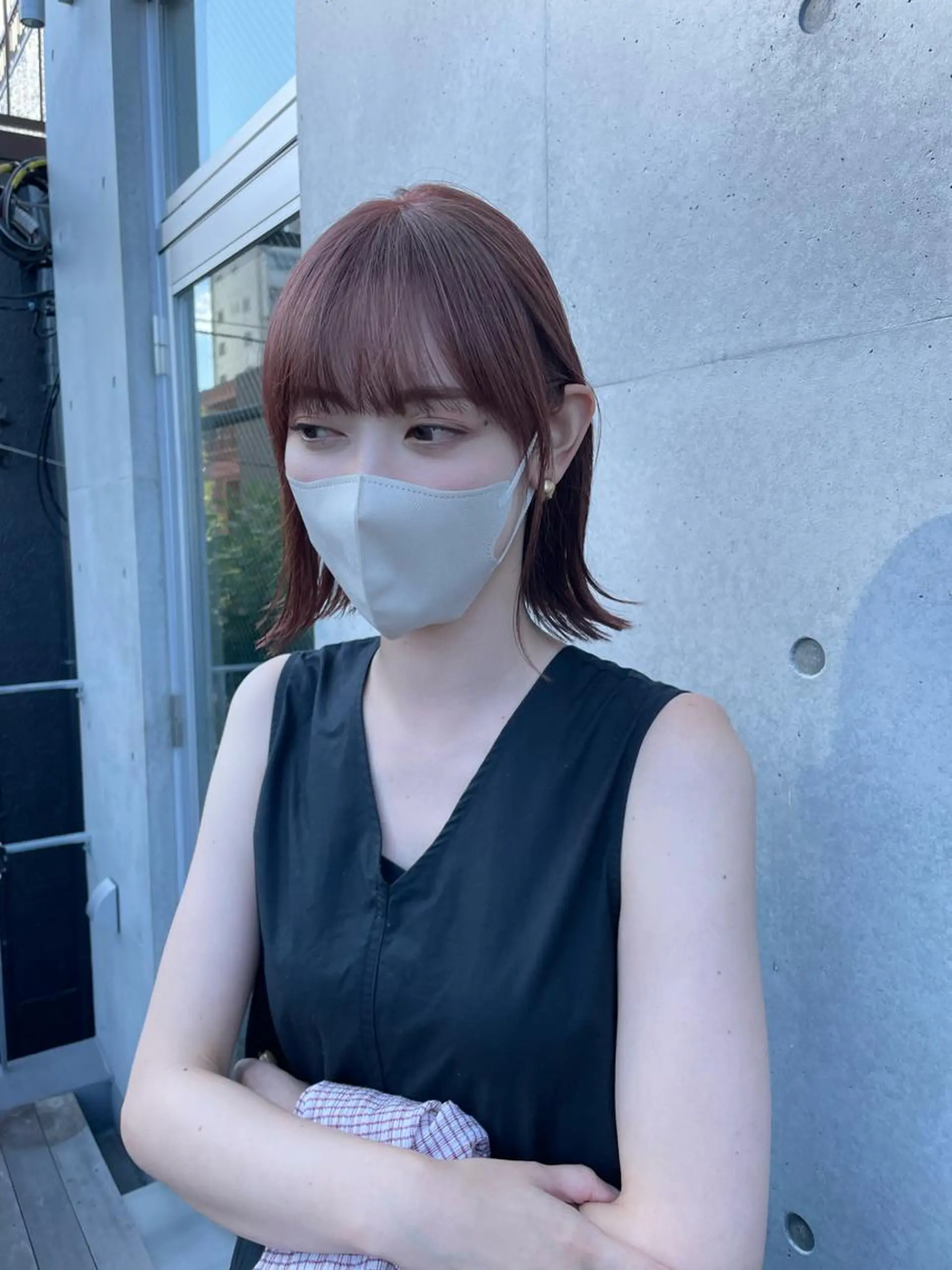 ミディアム カラー 佐伯 和佳のヘアスタイル