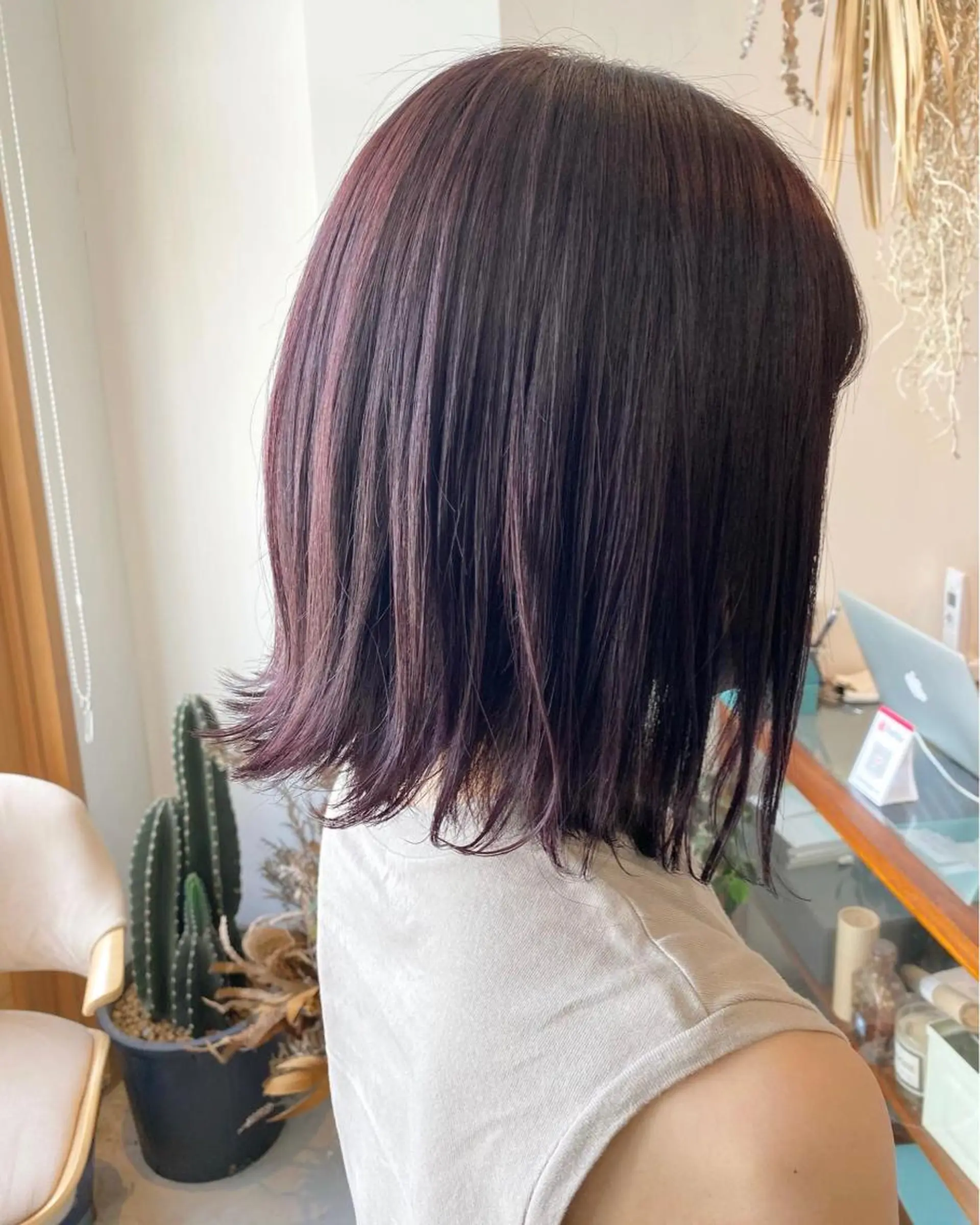 ミディアム カラー パーマ 髪質改善 縮毛矯正 トリートメント OVER→三軒茶屋 /縮毛矯正・髪質改善のヘアスタイル