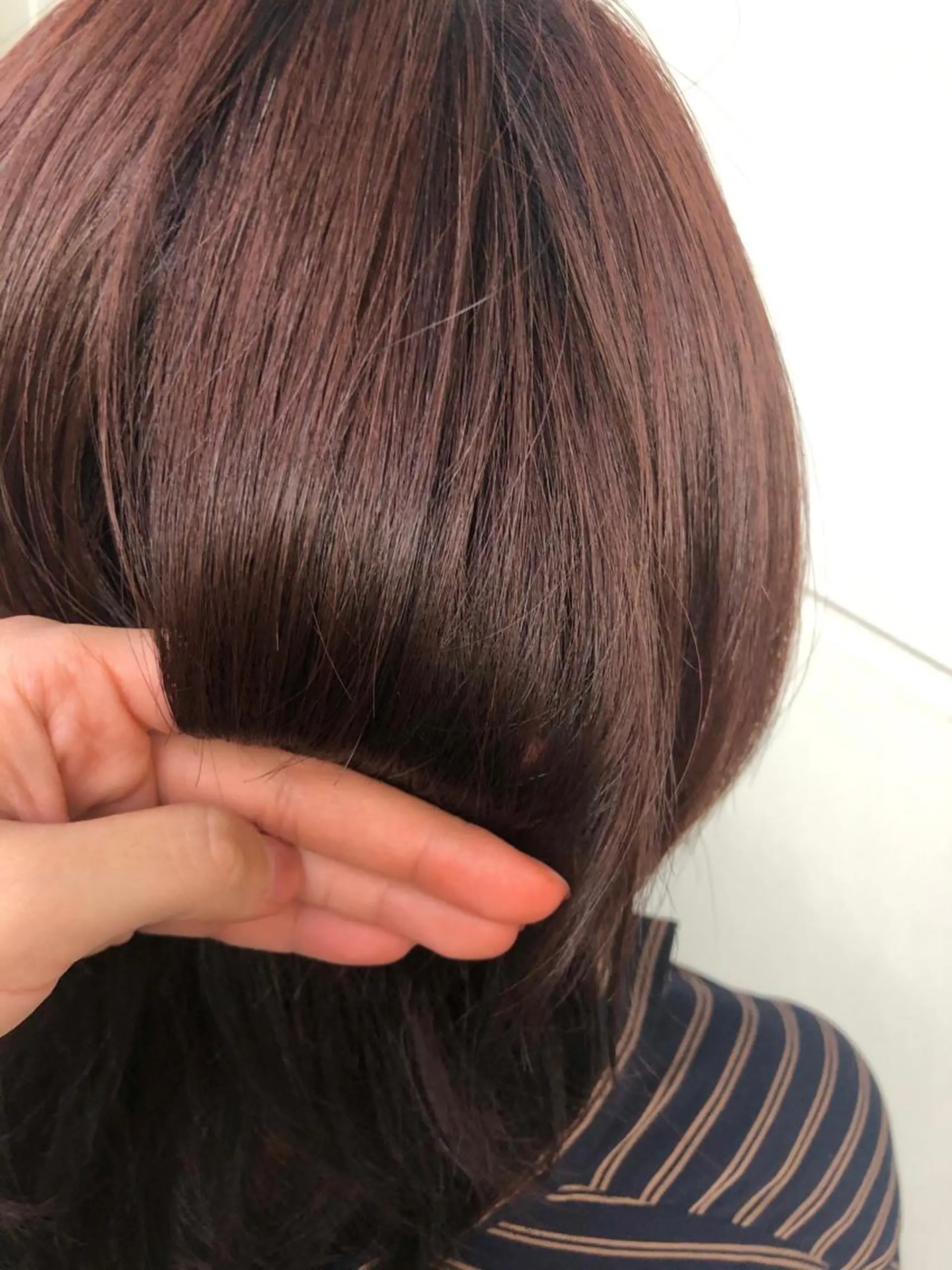 ミディアム カラー こやま りほのヘアスタイル