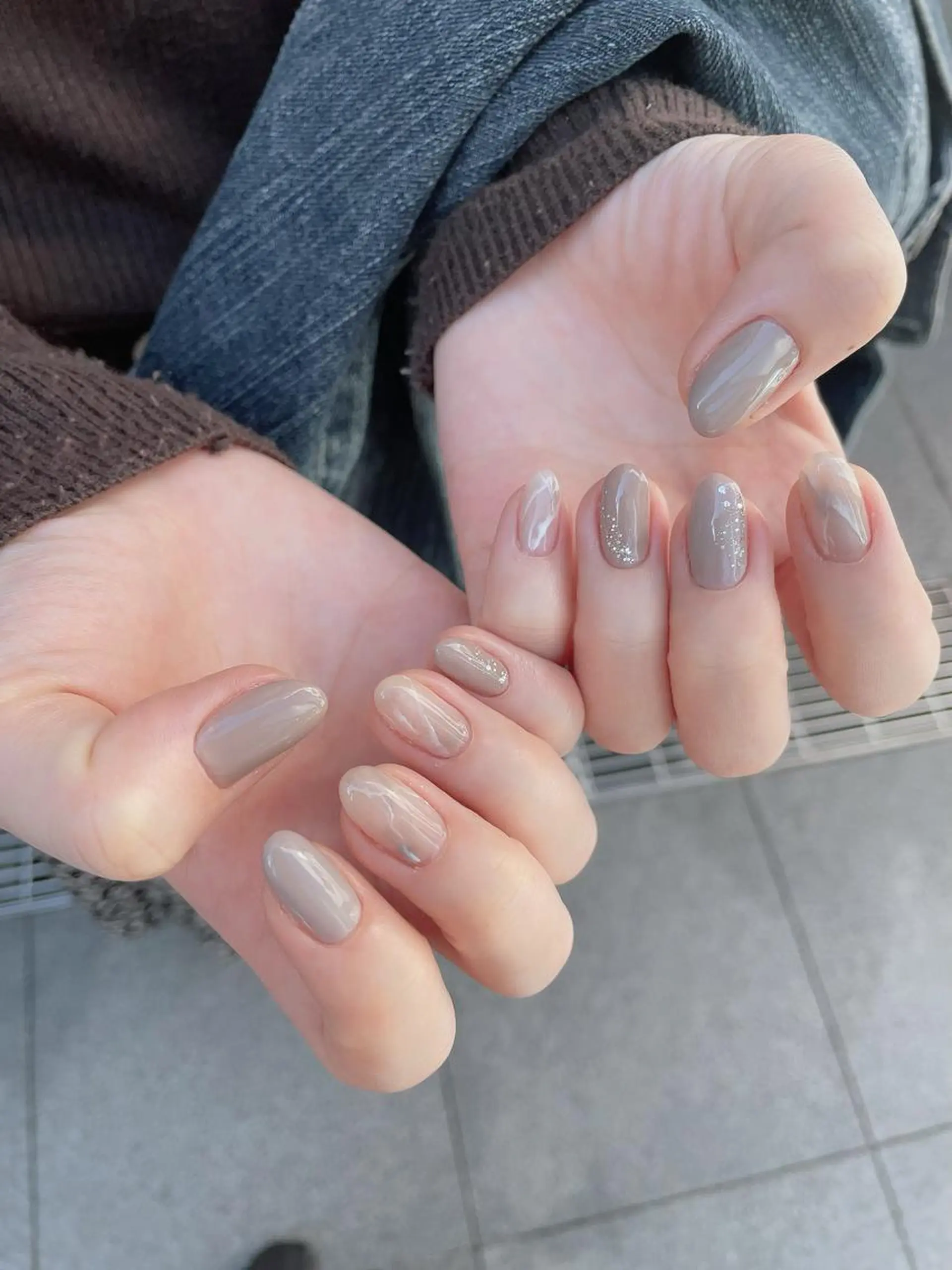 ネイル シンプルネイル ハンドネイル shimizu yuuのネイルデザイン