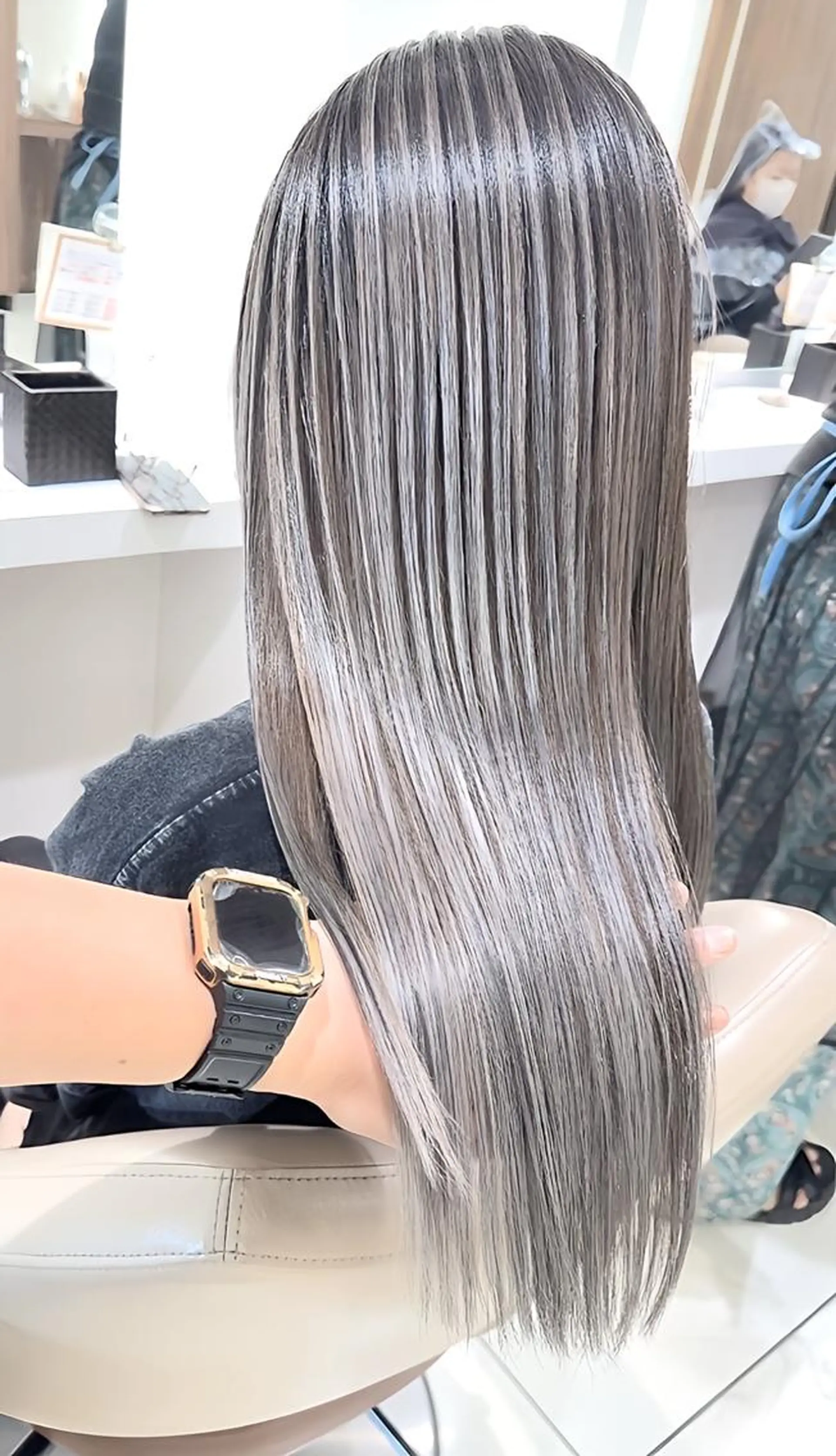 ロング 髪質改善 トリートメント トリートメント ヘッドスパ 髪質改善/縮毛矯正 /カラー/篠塚菜々子のヘアスタイル