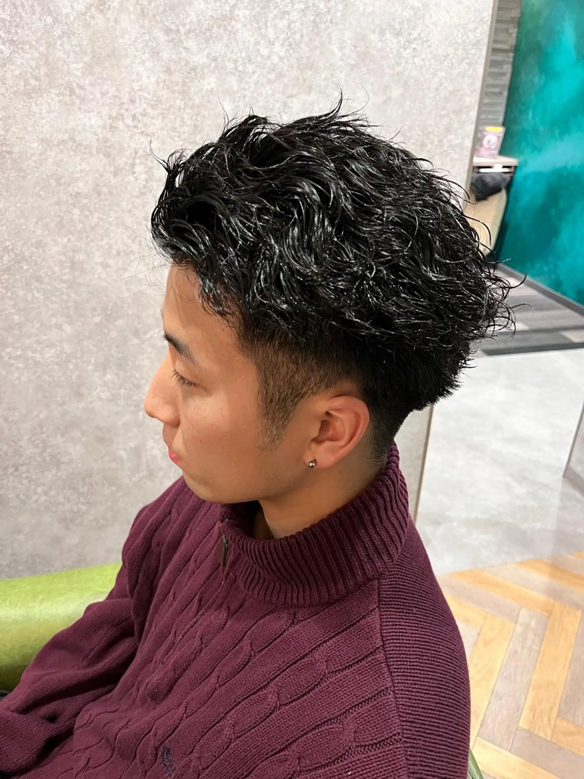 カラー パーマ メンズ メンズパーマ カット パーマ 西林麗雄4月 空きあります！のヘアスタイル