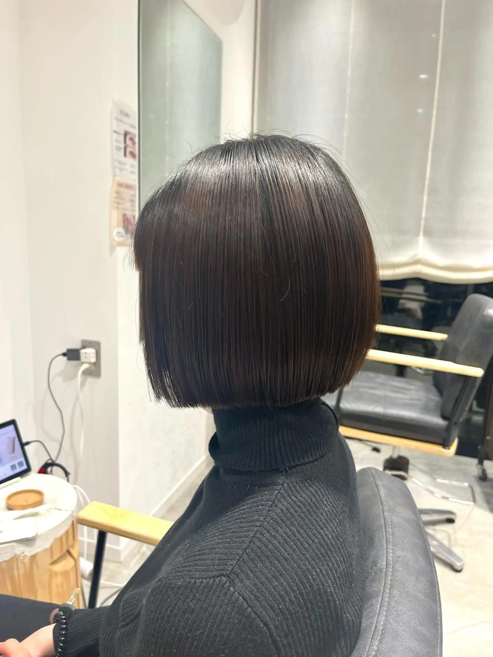 ショート カット 縮毛矯正 ボブ/美髪矯正 /佐藤　奈巳のヘアスタイル