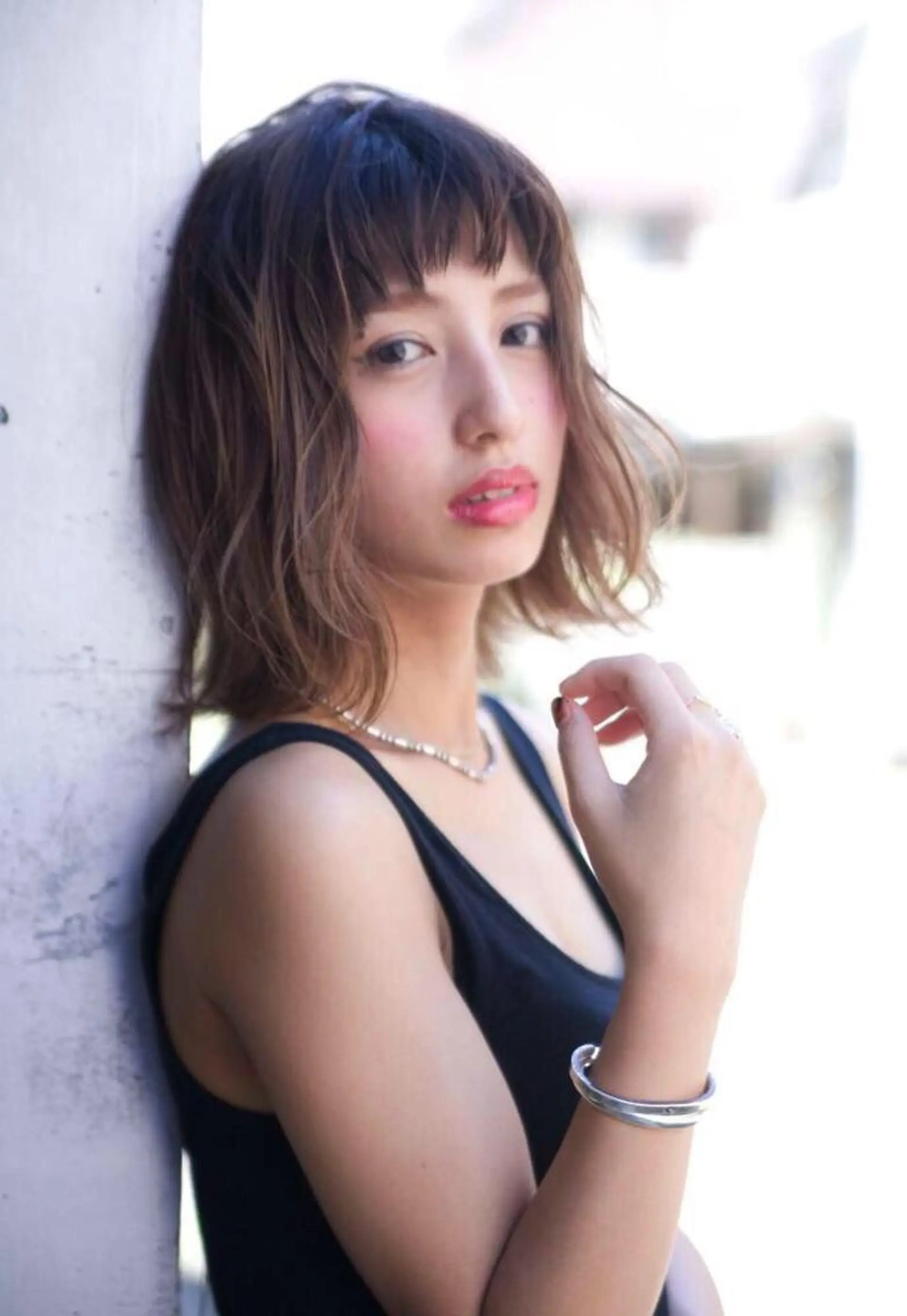 ミディアム ダブルカラー🤍 髪質改善／原島のヘアスタイル