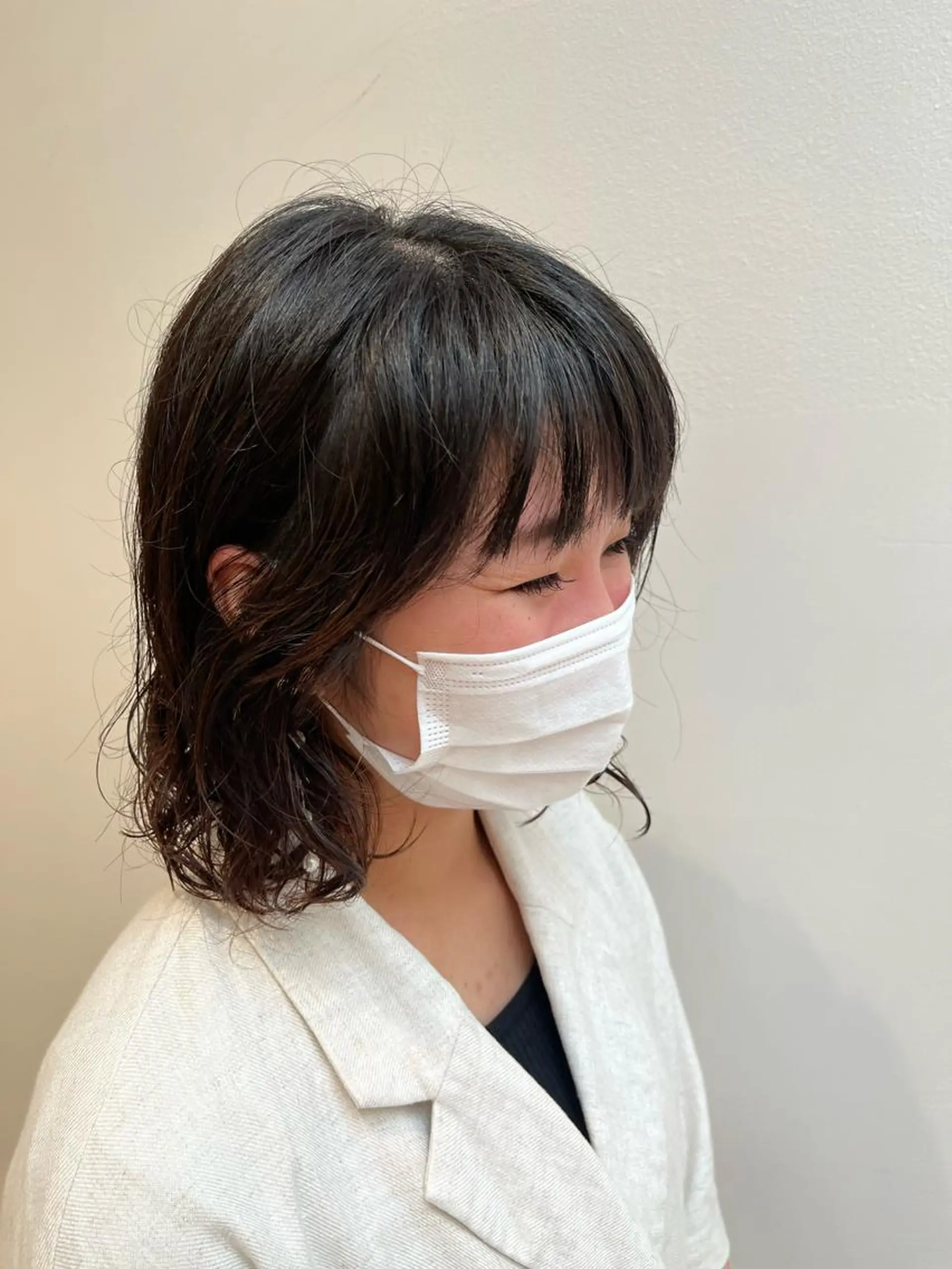 ミディアム パーマ ミディアムパーマ 🐺ウルフ× ハイトーン🐺MOEのヘアスタイル