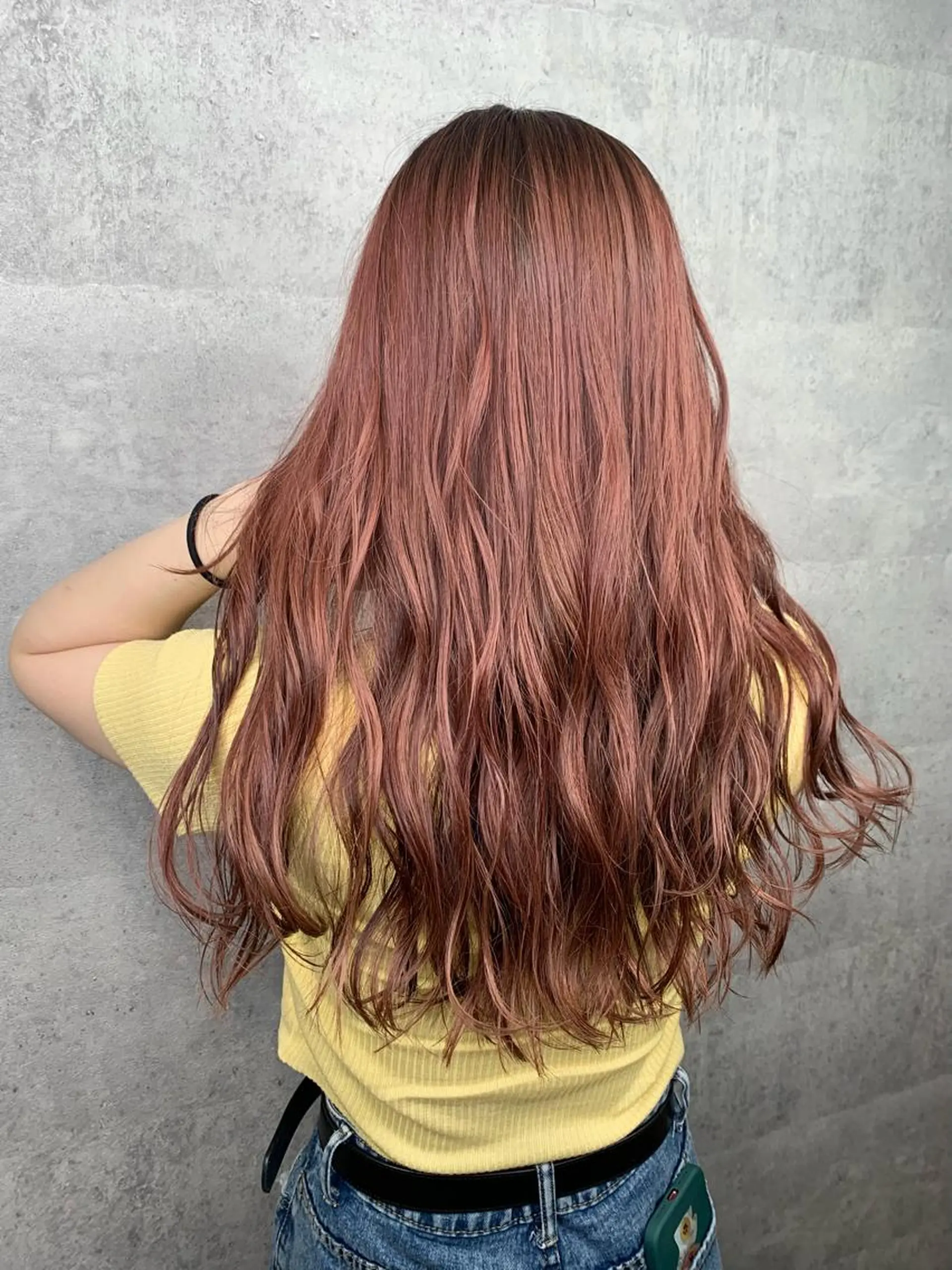 ロング 韓国風ヘア mimiiy梅田 中崎町ハイトーンのヘアスタイル