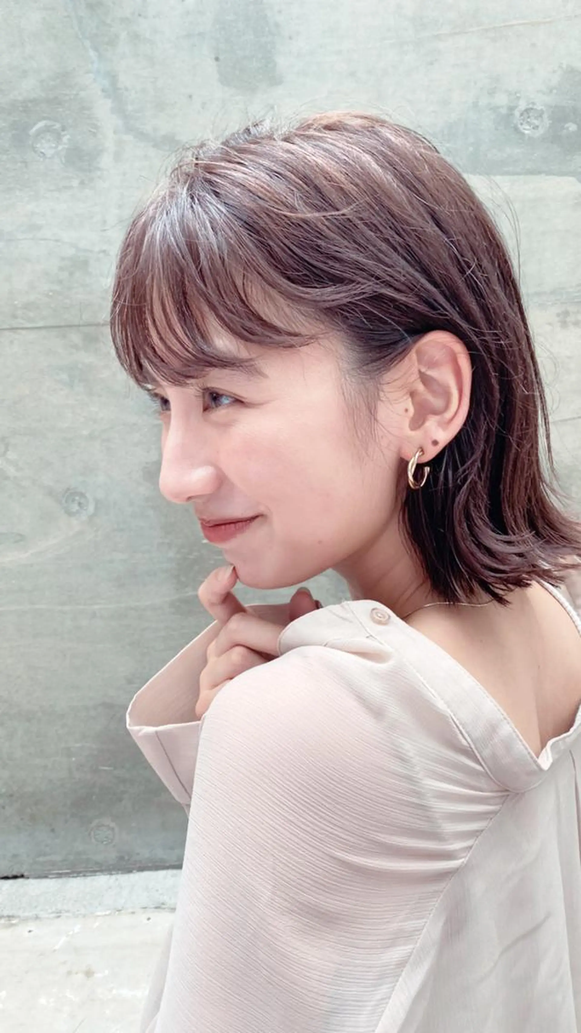 ショート ヘアカラー トリートメント ボブ/縮毛矯正 髪質改善/もえるのヘアスタイル
