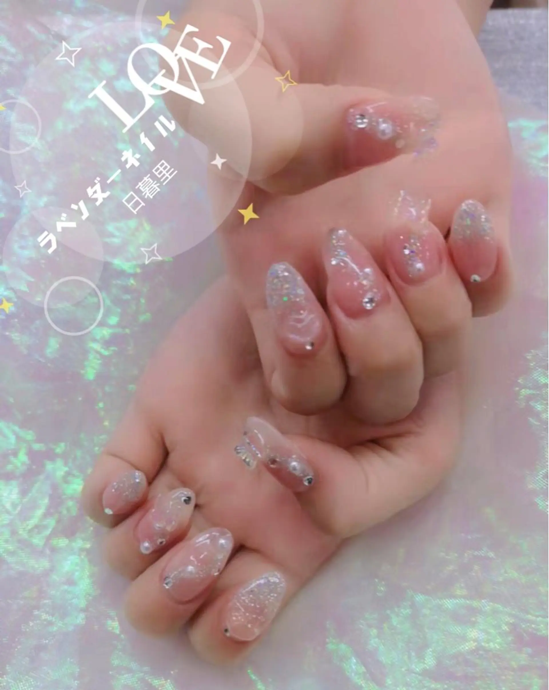 ネイル ラベンダー💖日暮里 ルル💖ネイルのネイルデザイン