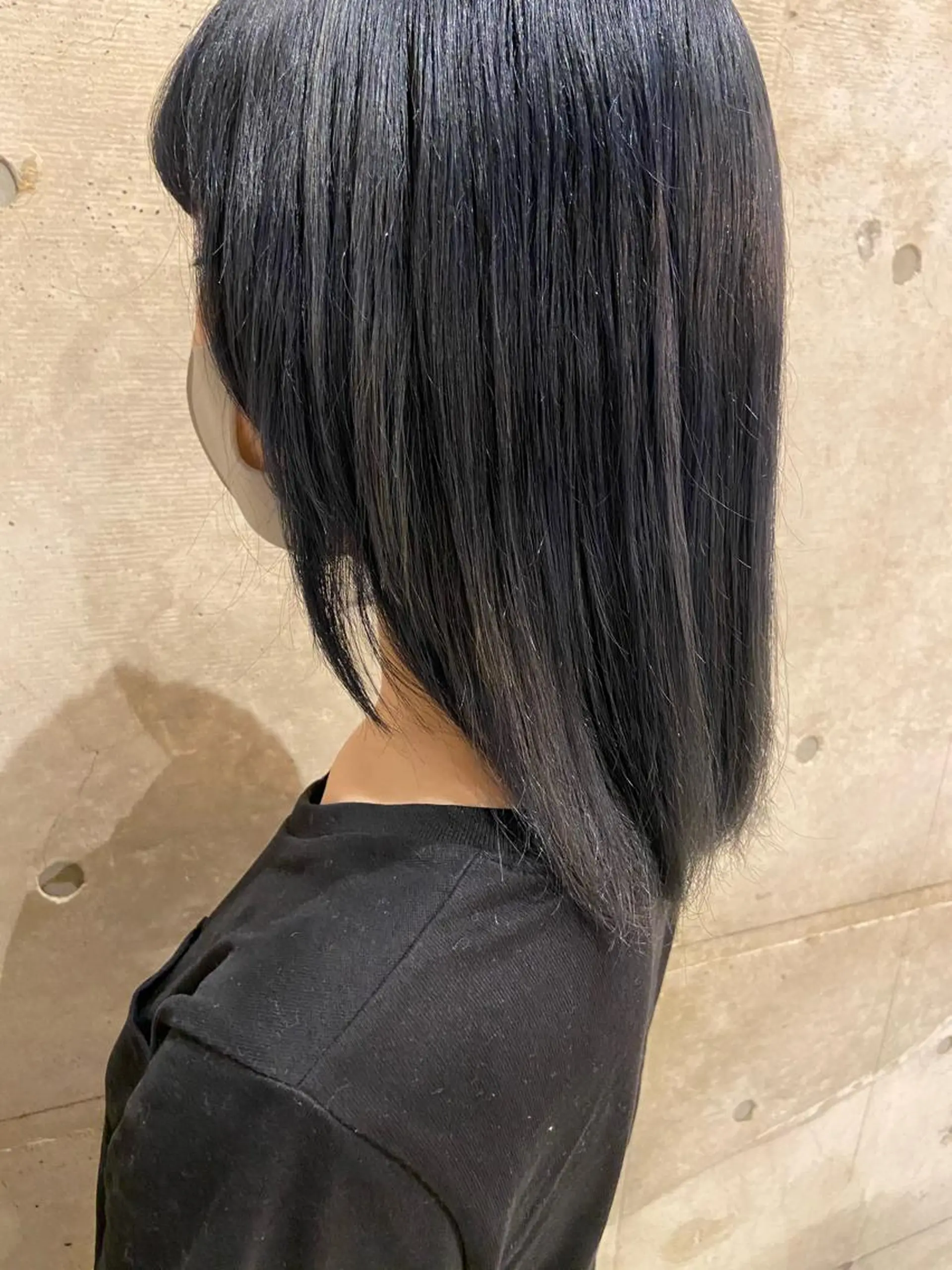 ミディアム カラー アディクシーカラー ブリーチ ブロンド ブルーカラー ハイライトカラー ヘアカラー トリートメント なかむら ゆきのヘアスタイル