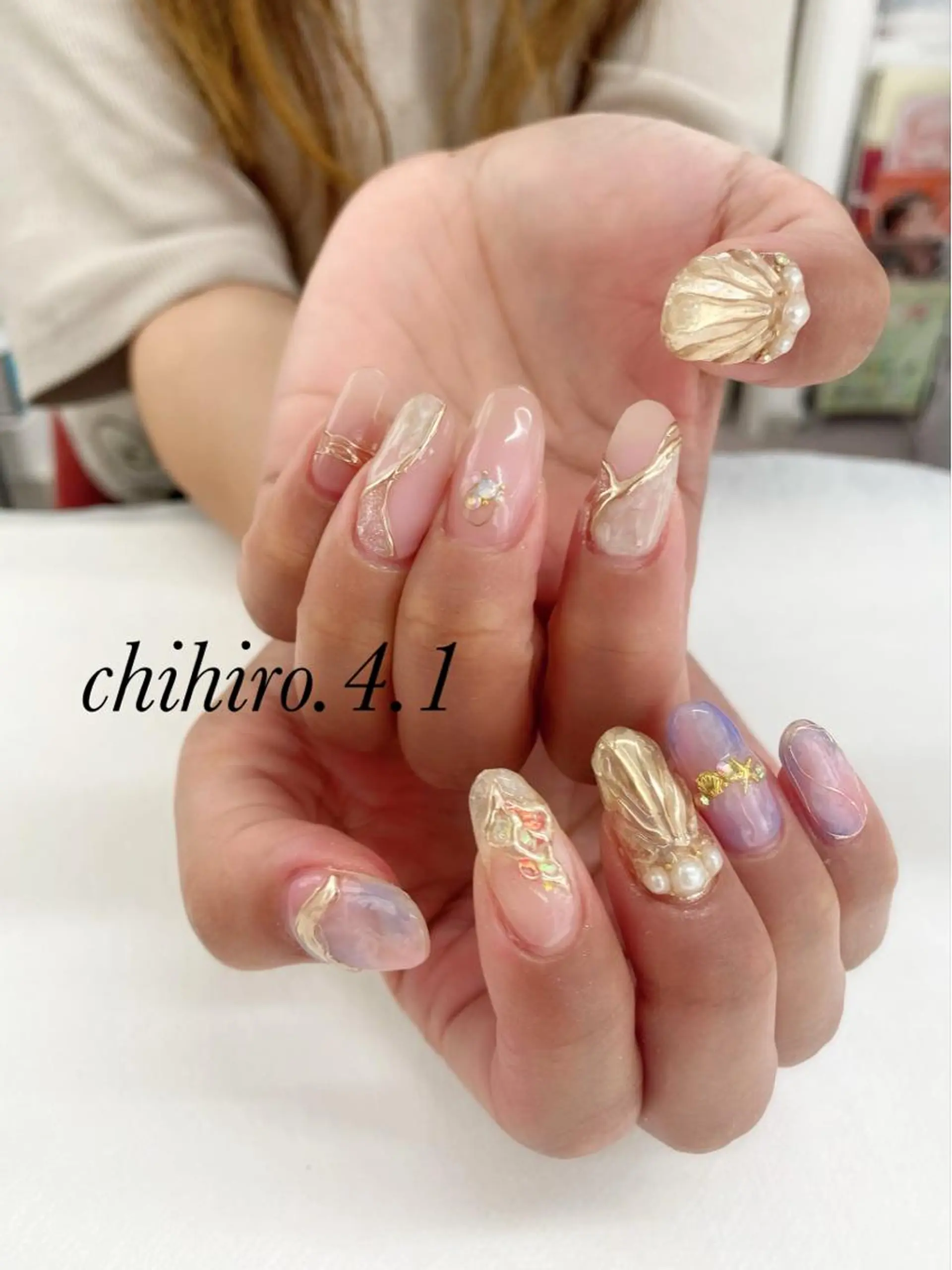 ネイル ロングネイル 持ち込み ハンドネイル 武藤 千裕のエステ・リラクイメージ