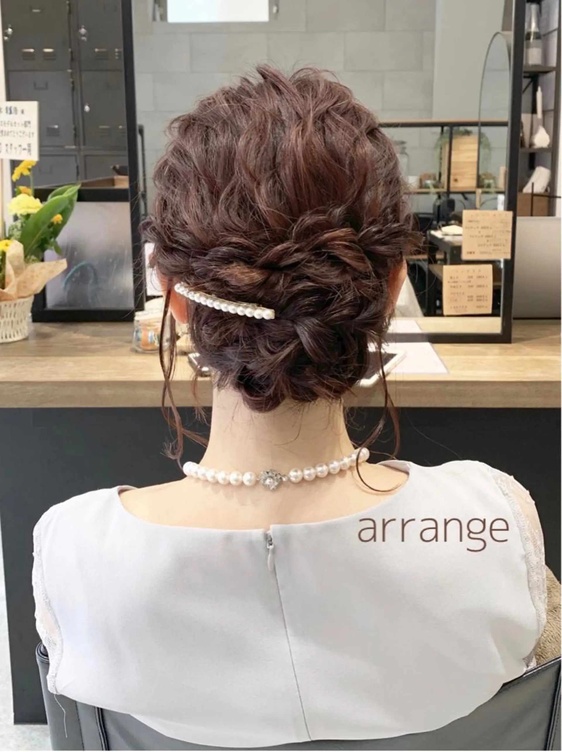 ミディアム ヘアアレンジ 似合わせレイヤー/ 美髪縮毛矯正/ミナエのヘアスタイル