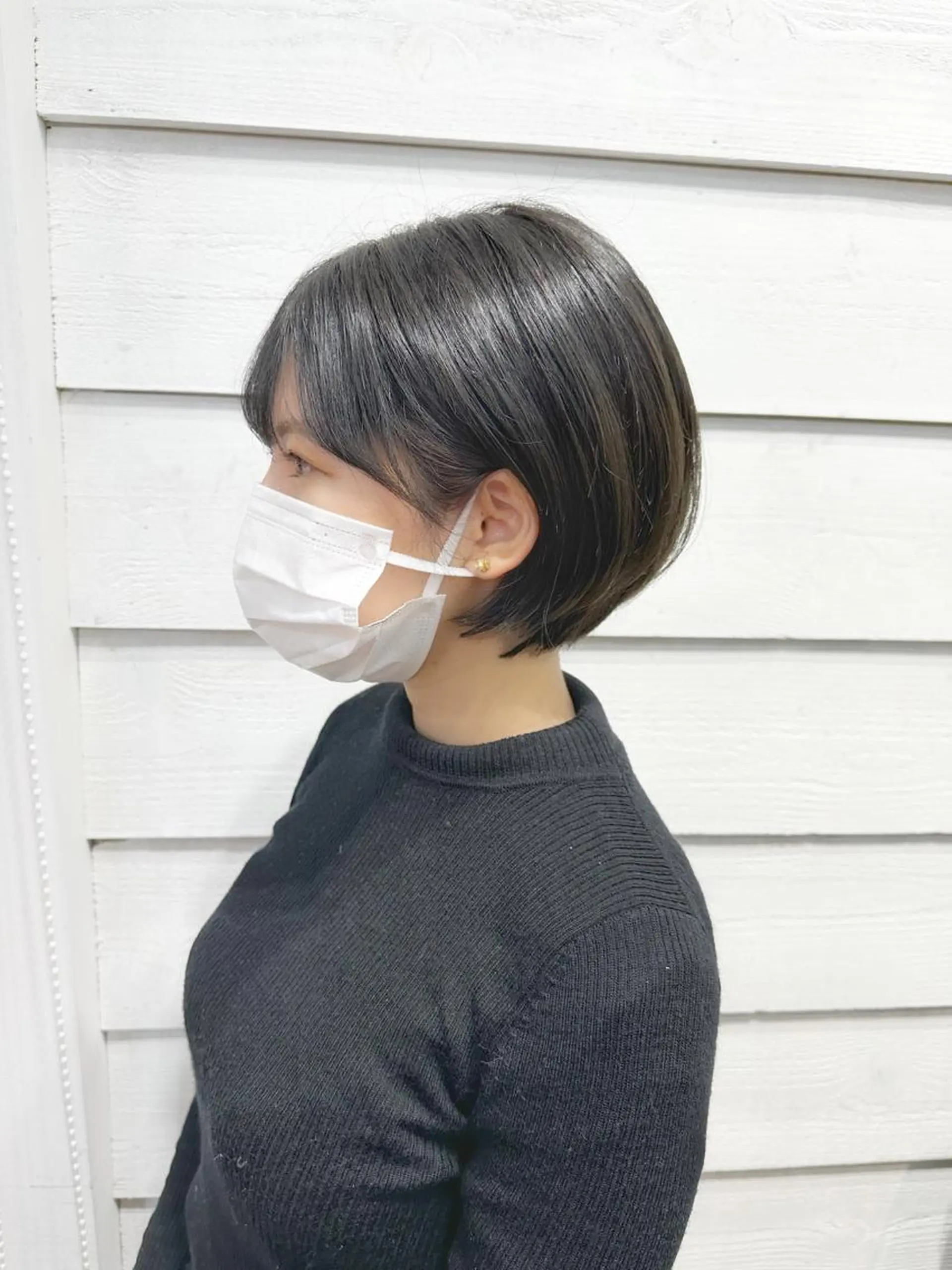 ショート カラー ショートボブ ショートレイヤー ハンサムショート ブリーチ グレージュ newline銀座所属・👑銀座ショート/ 絶壁補正/金子涼👑のヘアスタイル