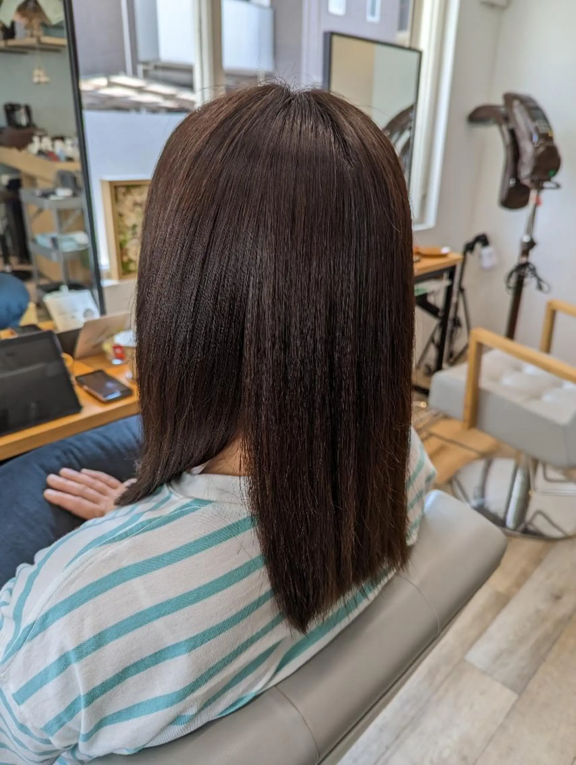 ロング カラー ブラウンカラー オリーブブラウン 髪質改善 縮毛矯正 縮毛矯正 トリートメント Kokeshi/吹上 /Rymlhairのヘアスタイル