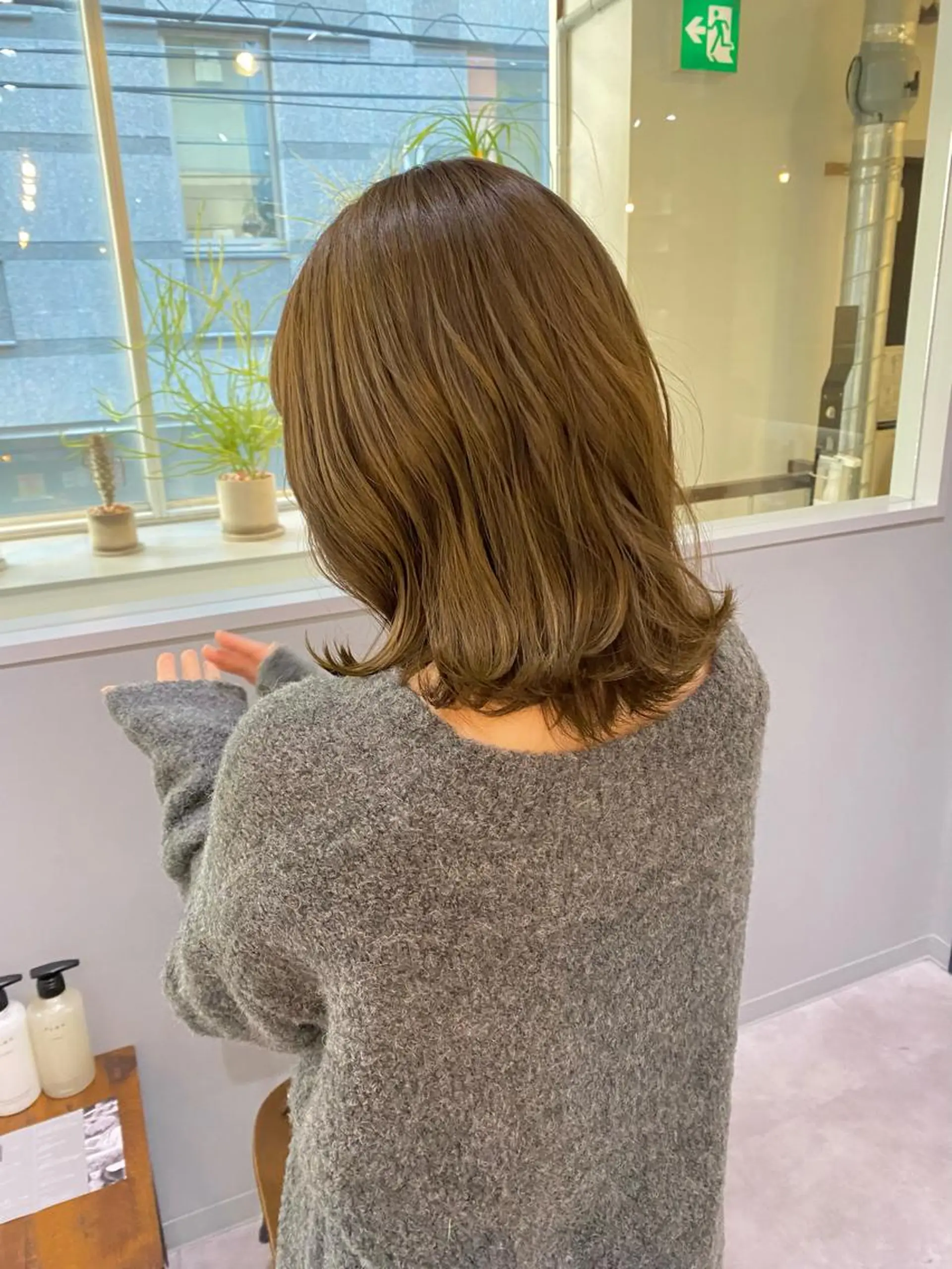 ミディアム カラー きよはらちさき🍑 柔らかカラー🌱🫧のヘアスタイル