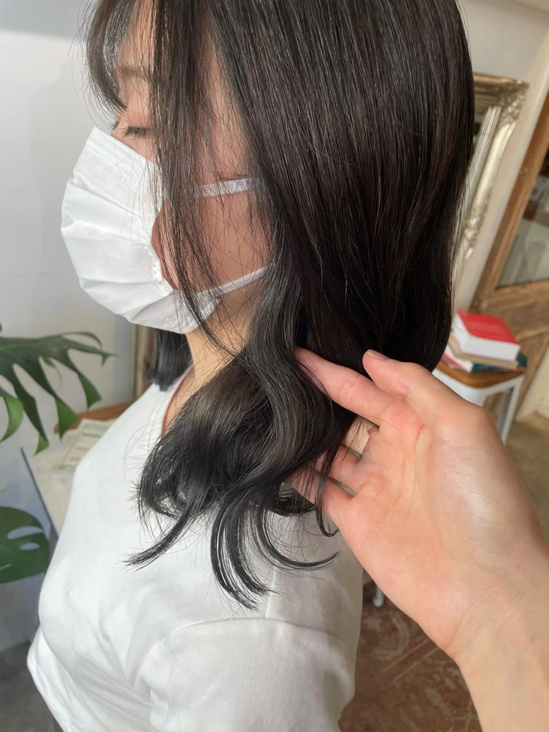 ミディアム カラー ヘアアレンジ シルバー ヘアカラー ヘッドスパ ヘアセット 🌸カトウ ケイゴ🌸のヘアスタイル