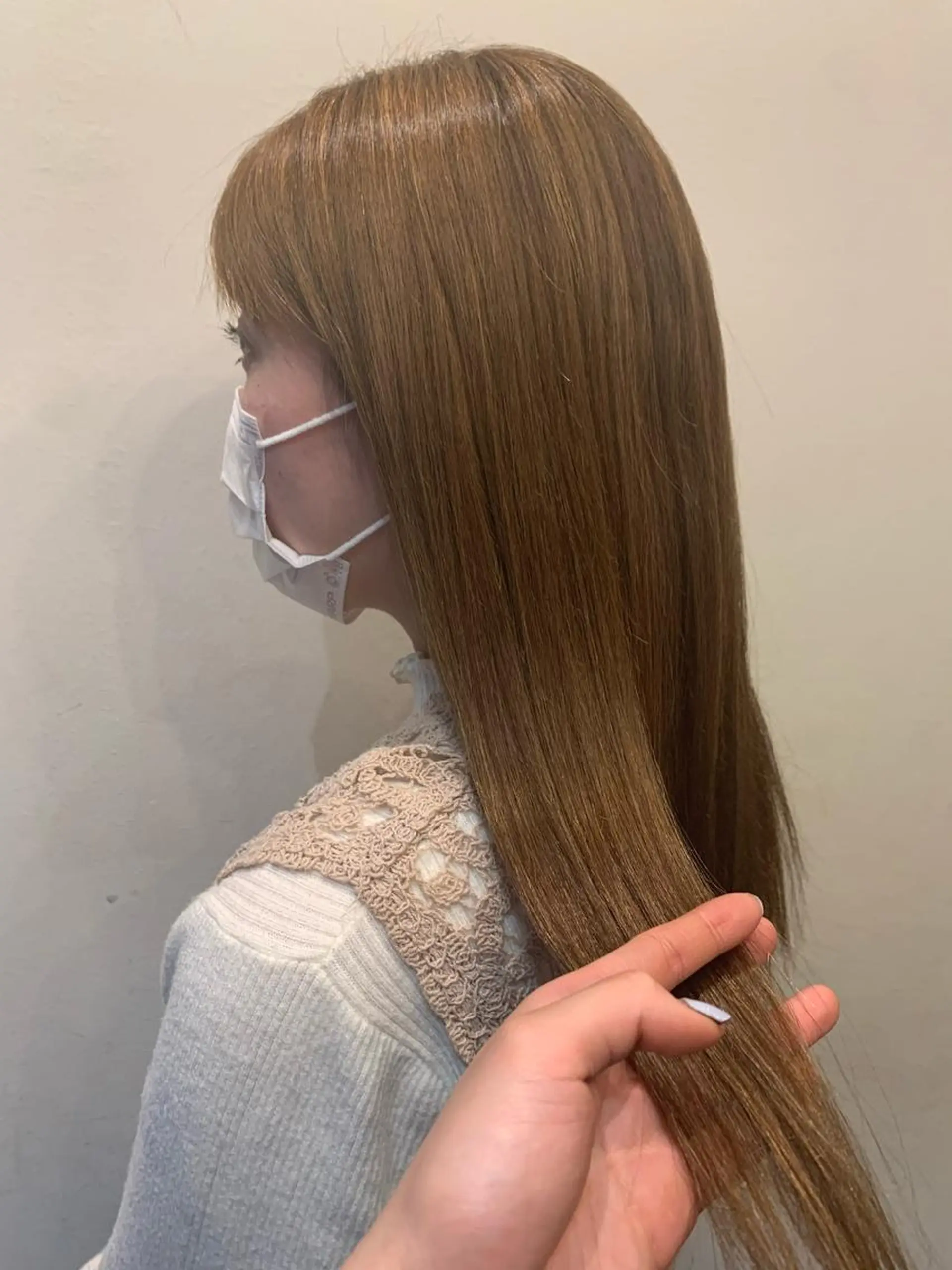 セミロング 米川 沙妃のヘアスタイル