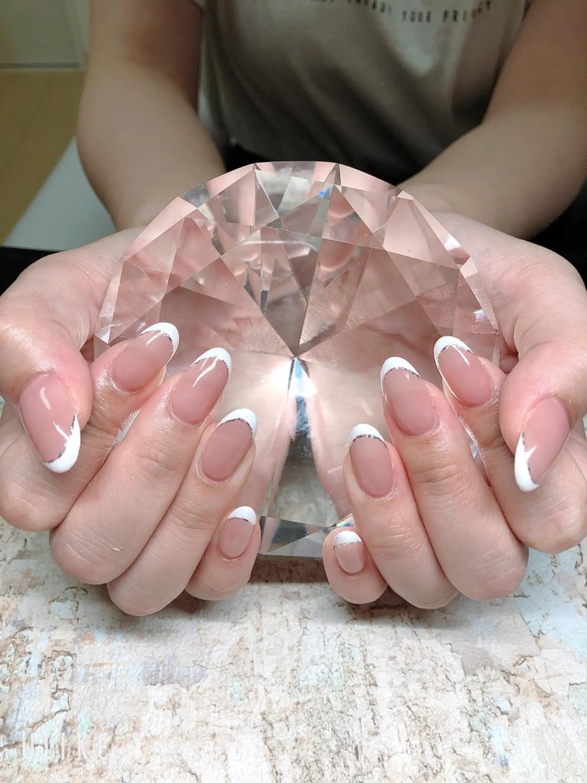 ネイル アートネイル フレンチネイル ジェルネイル グラデーション 韓国ネイル Nail room Bimano所属・Bimano seica♡+°のネイルデザイン