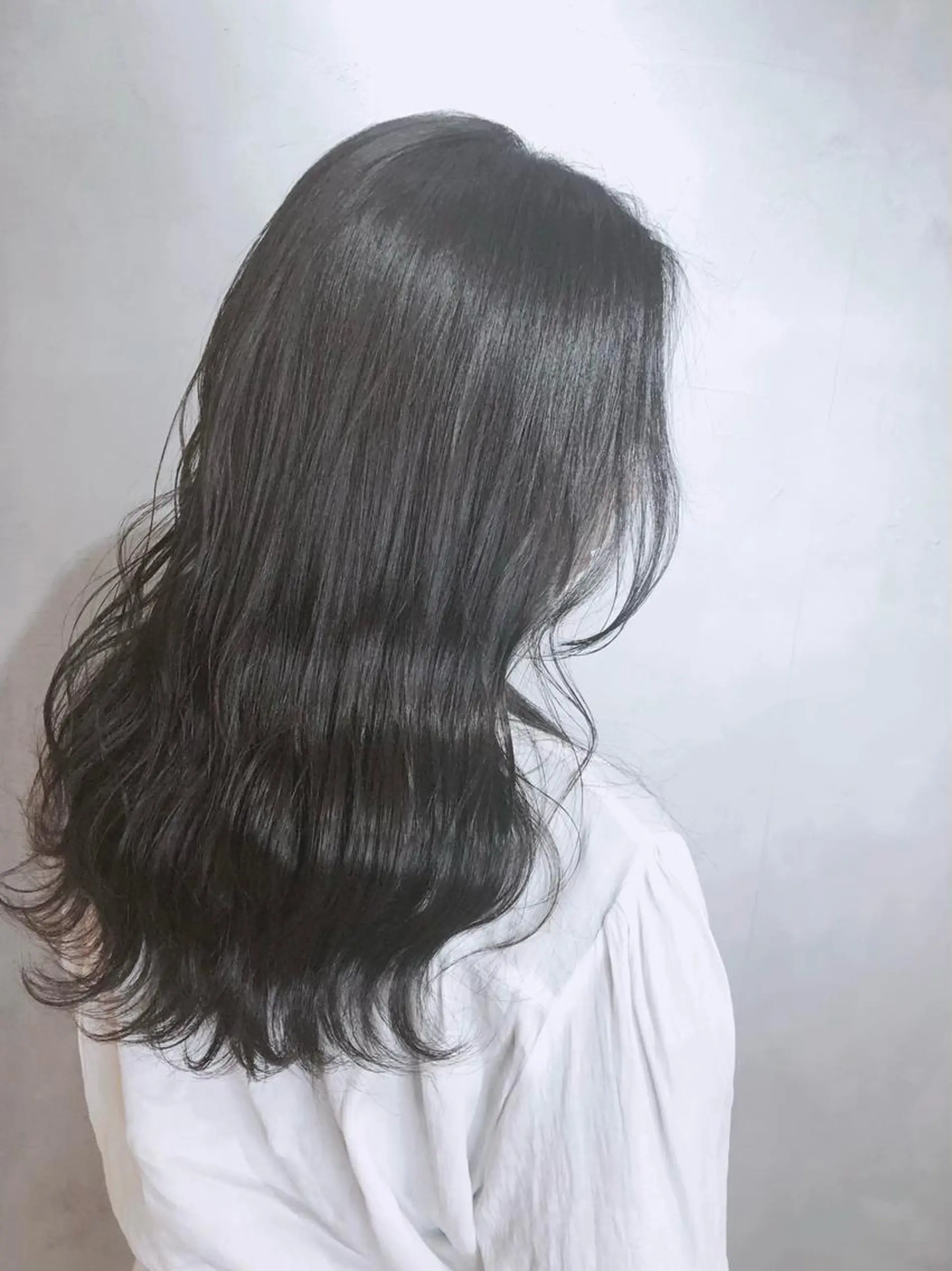 ロング ヘアカラー 縮毛矯正 トリートメント 1%【横浜】 髪質改善&ケアカラーのヘアスタイル