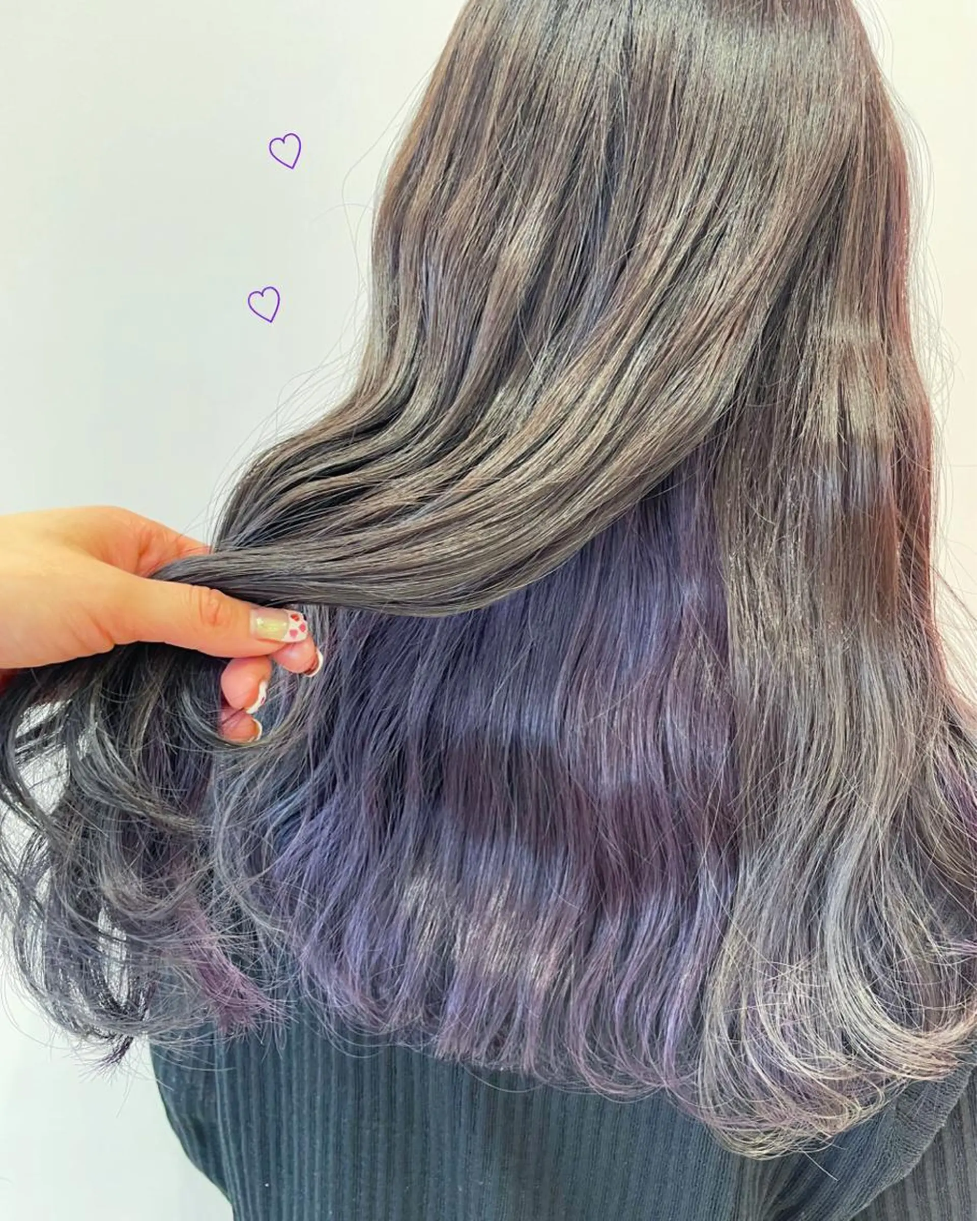 セミロング カラー ラベンダーカラー 新宿駅近♡個室 ♡関口三都季🌜のヘアスタイル