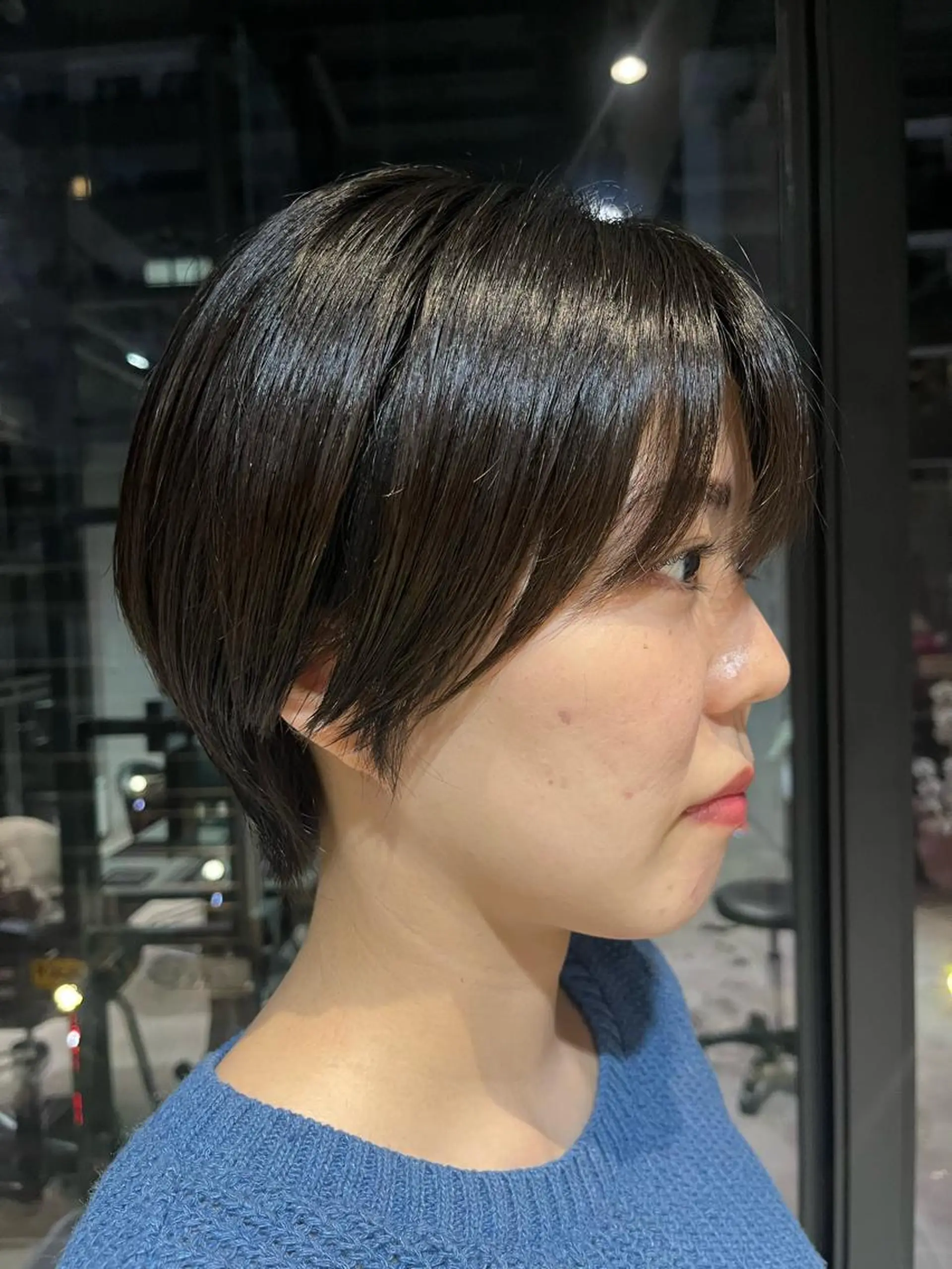 ショート うる艶カラー/恵比寿 ベージュ/丸山陽平のヘアスタイル