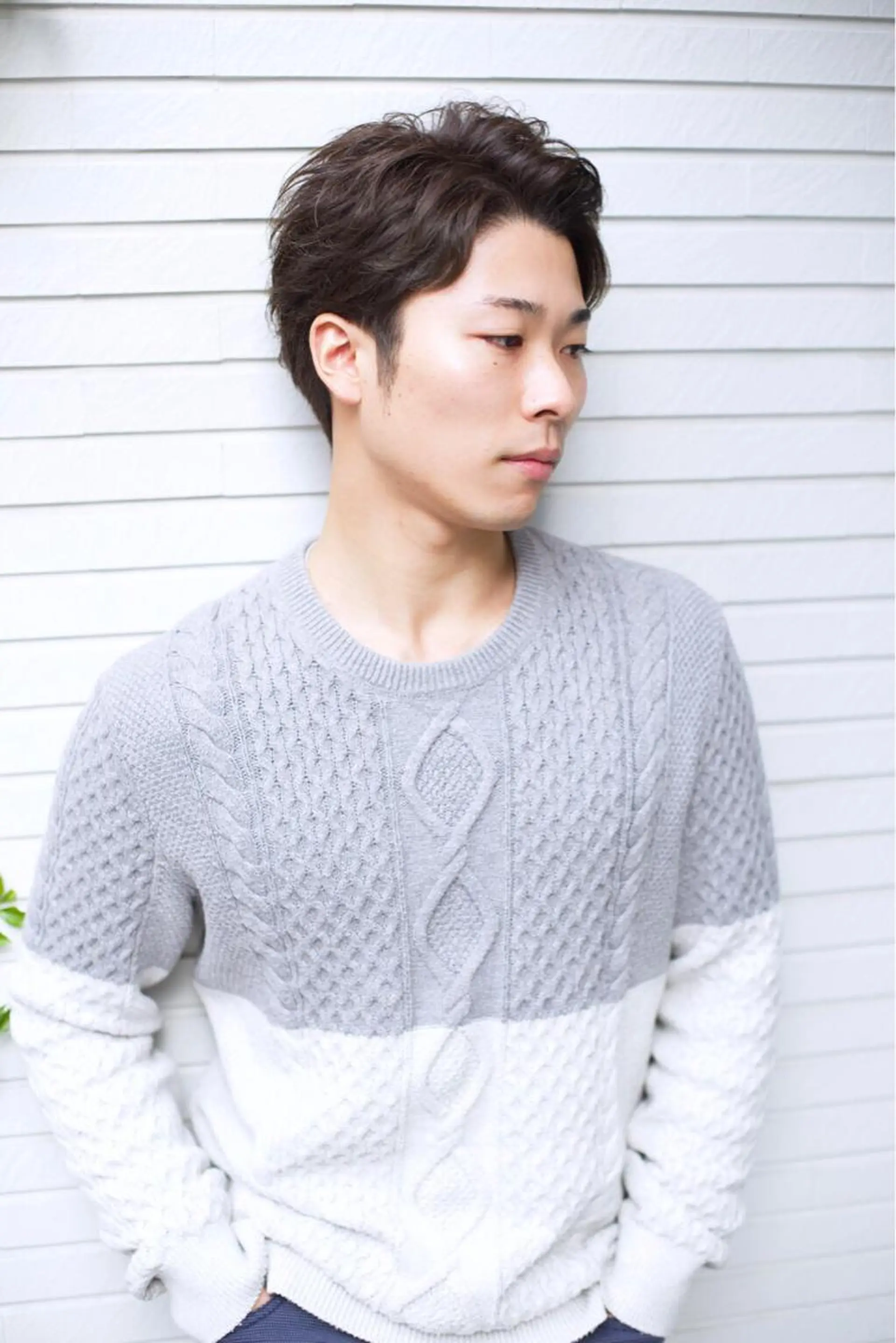 ショート カラー パーマ メンズ ﾊｲﾄｰﾝ/ｶﾗｰ/ 用賀/稲若健太郎のヘアスタイル