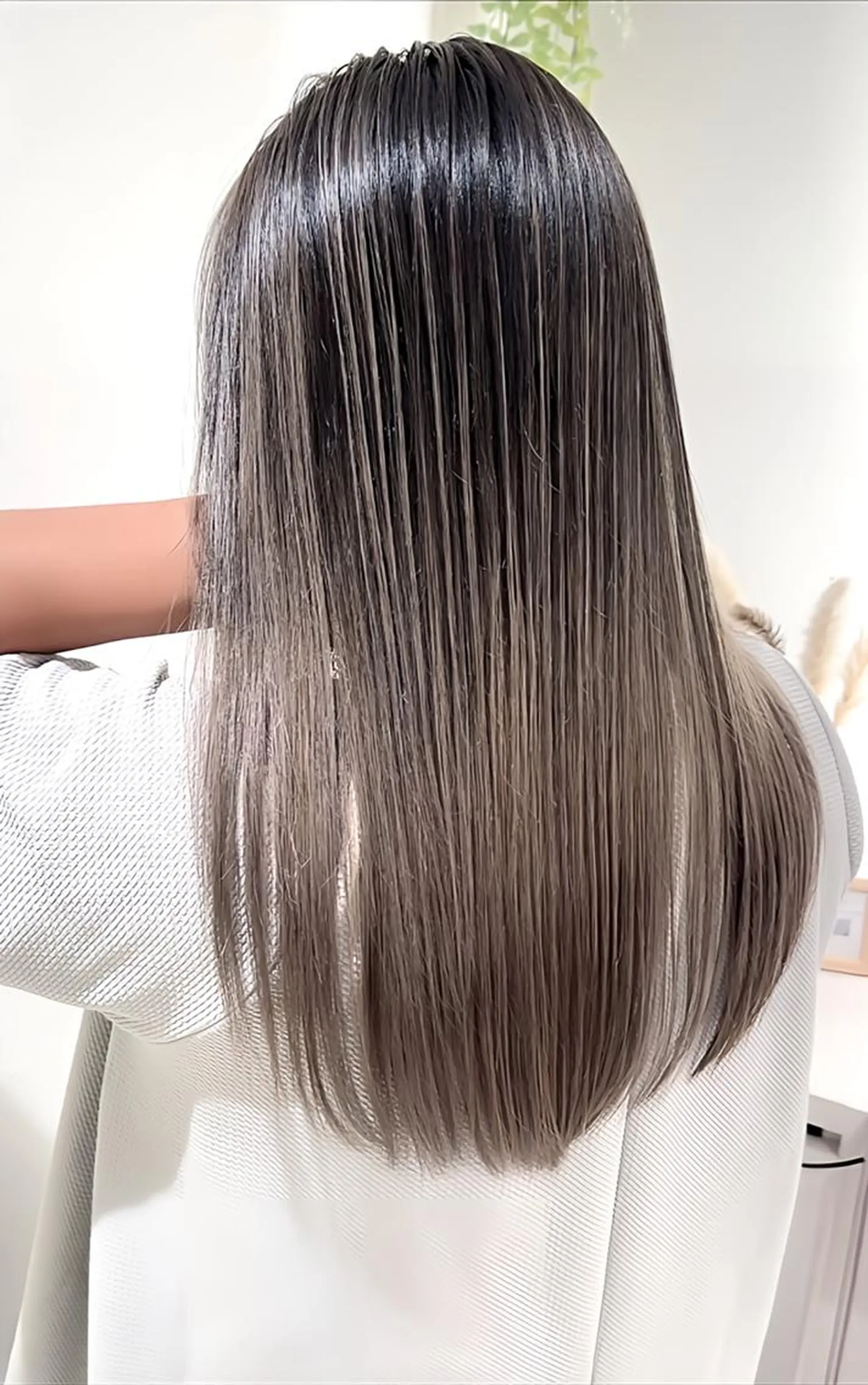 ロング カラー 髪質改善 ヘアカラー トリートメント ＡＳＨ大宮/ブリーチ 髪質改善/カラーのヘアスタイル