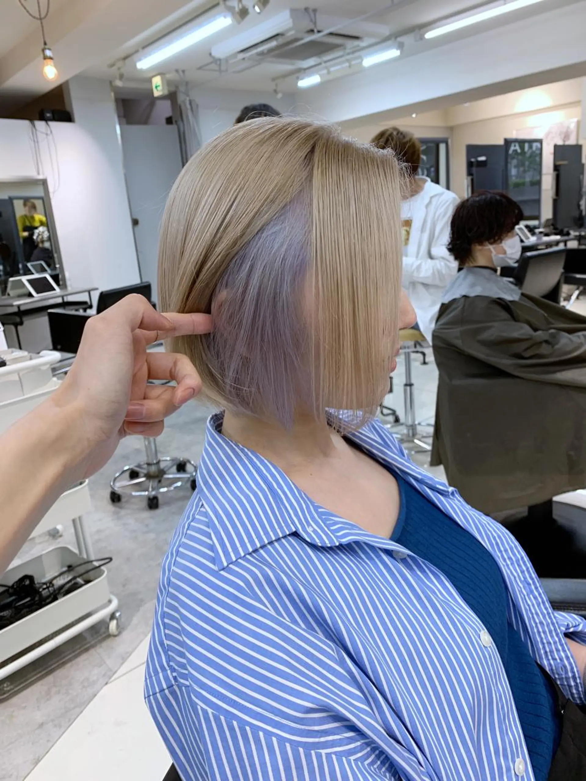 ショート カラー ボブ/透明感ベージュ 🫧クルミ🌟のヘアスタイル