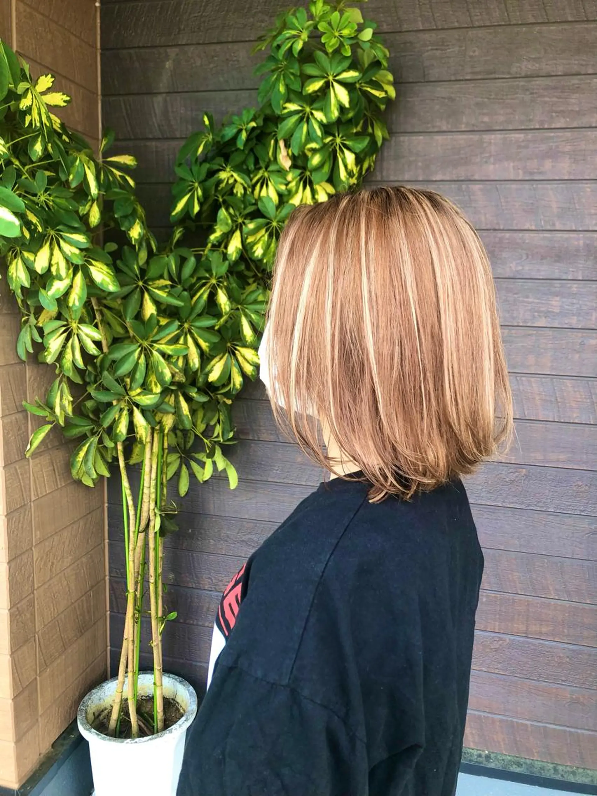 ミディアム ヘアカラー 太白区/白髪ぼかし ハイライト/千葉達人のヘアスタイル