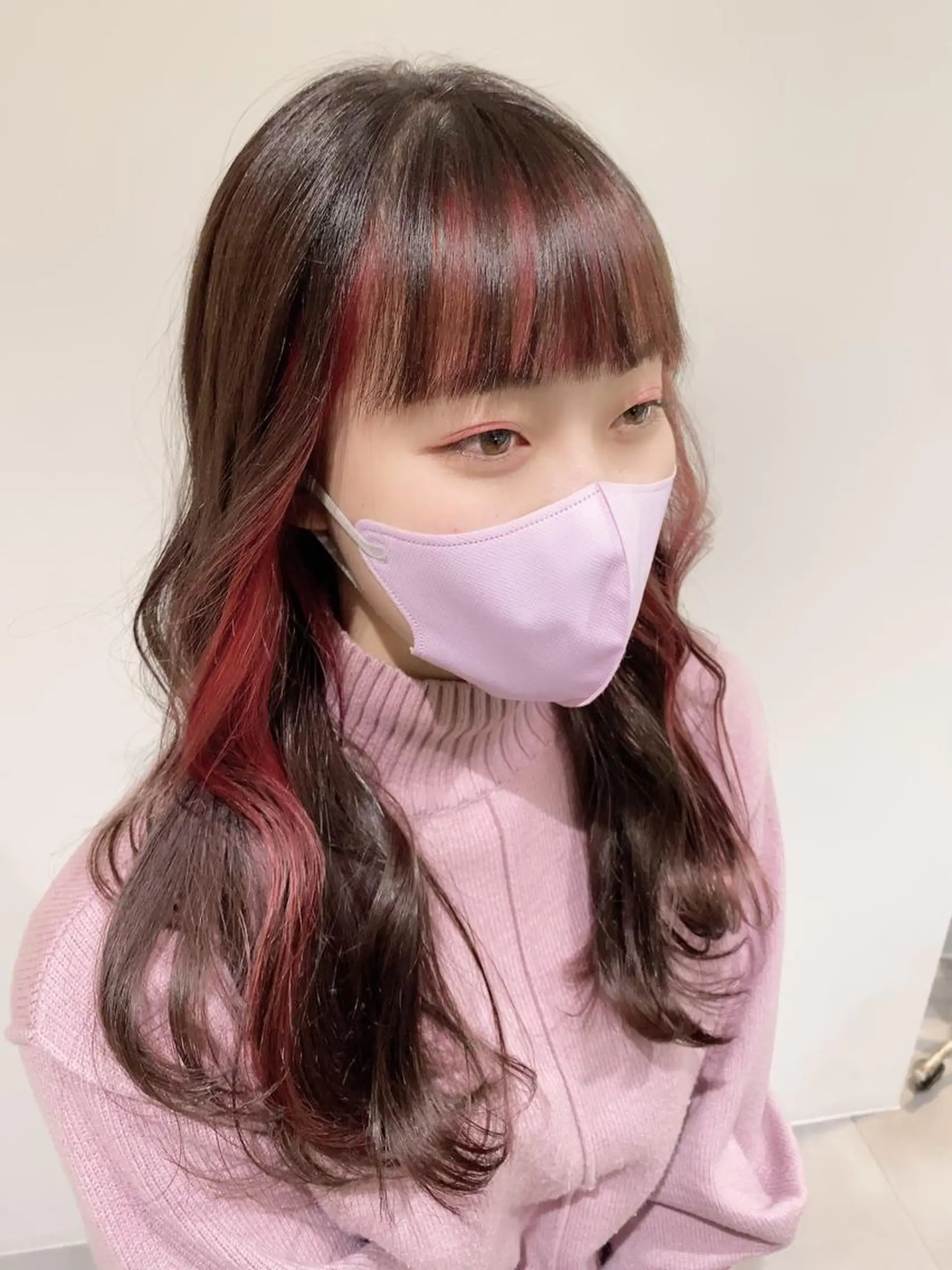 カラー ブリーチ 河原 亜樹のヘアスタイル