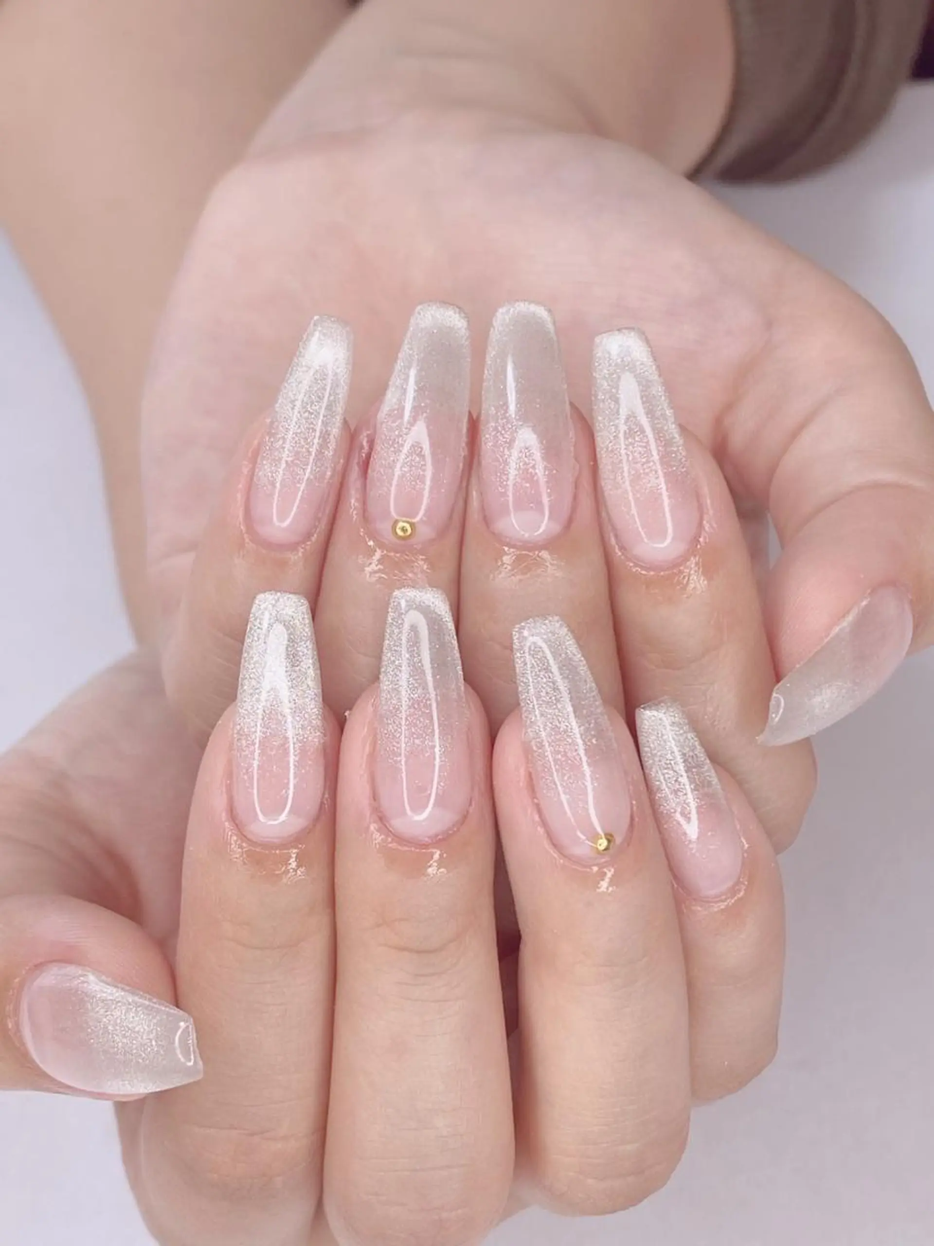 ネイル アートネイル オーロラネイル チークネイル 桜ネイル クリアネイル Ｎail Ｓalon ertiのネイルデザイン