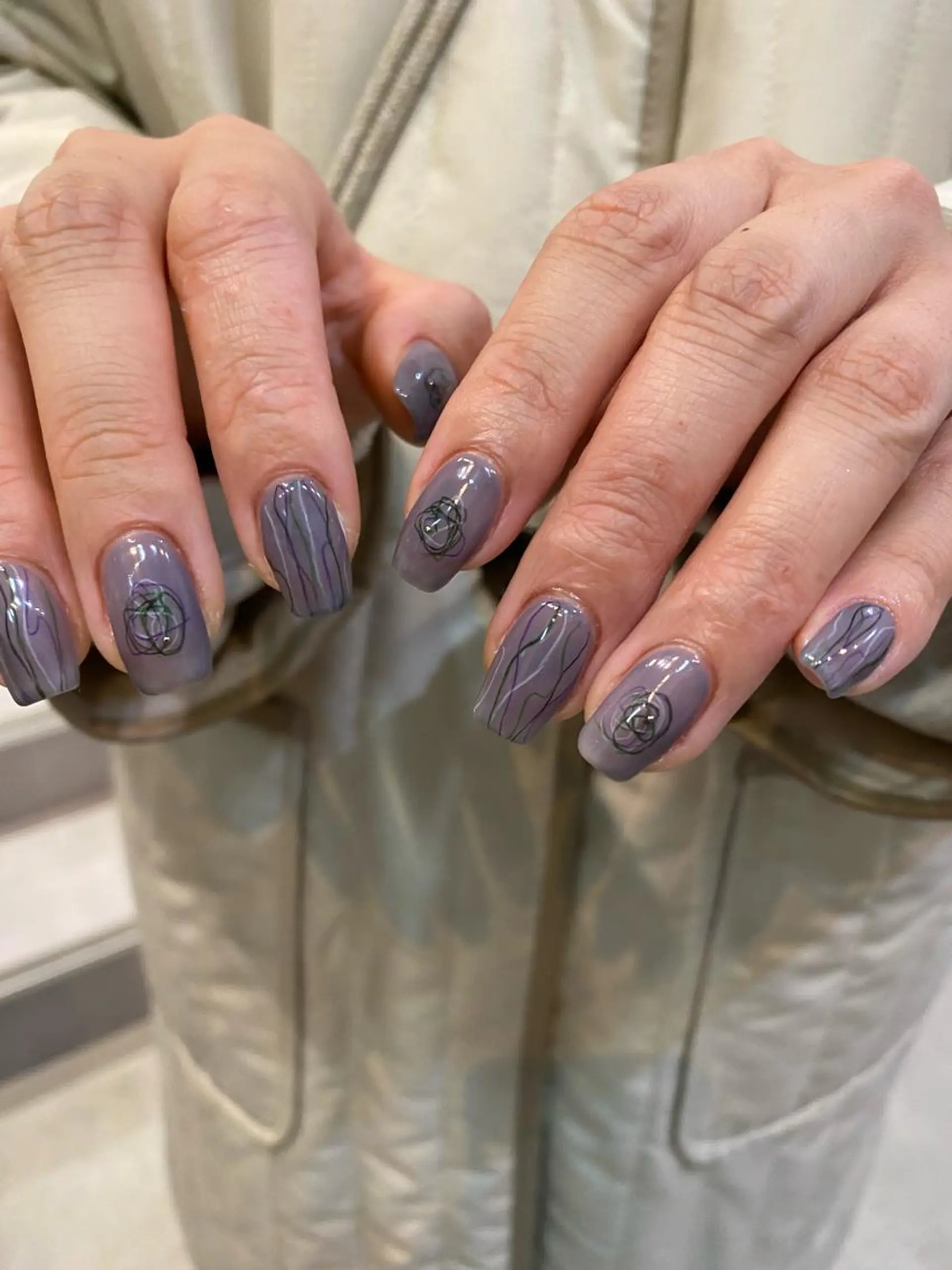 ネイル アートネイル ニュアンスネイル 春ネイル ハンドネイル 草加ニュアンスネイル 🌚hersのネイルデザイン