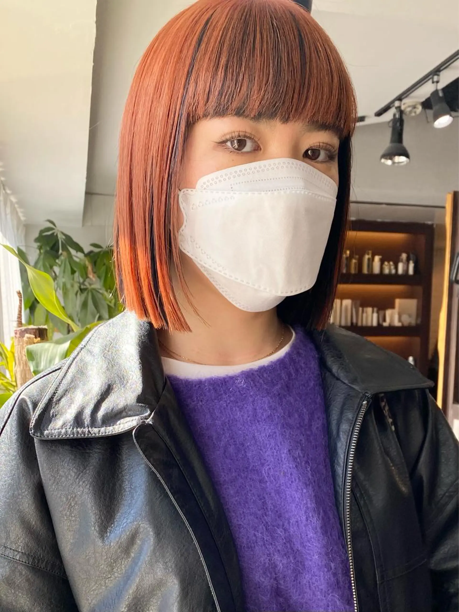 ミディアム カラー ヘアアレンジ カット ヘアカラー トリートメント レイヤーカット×髪質 改善🇰🇷シオリのヘアスタイル