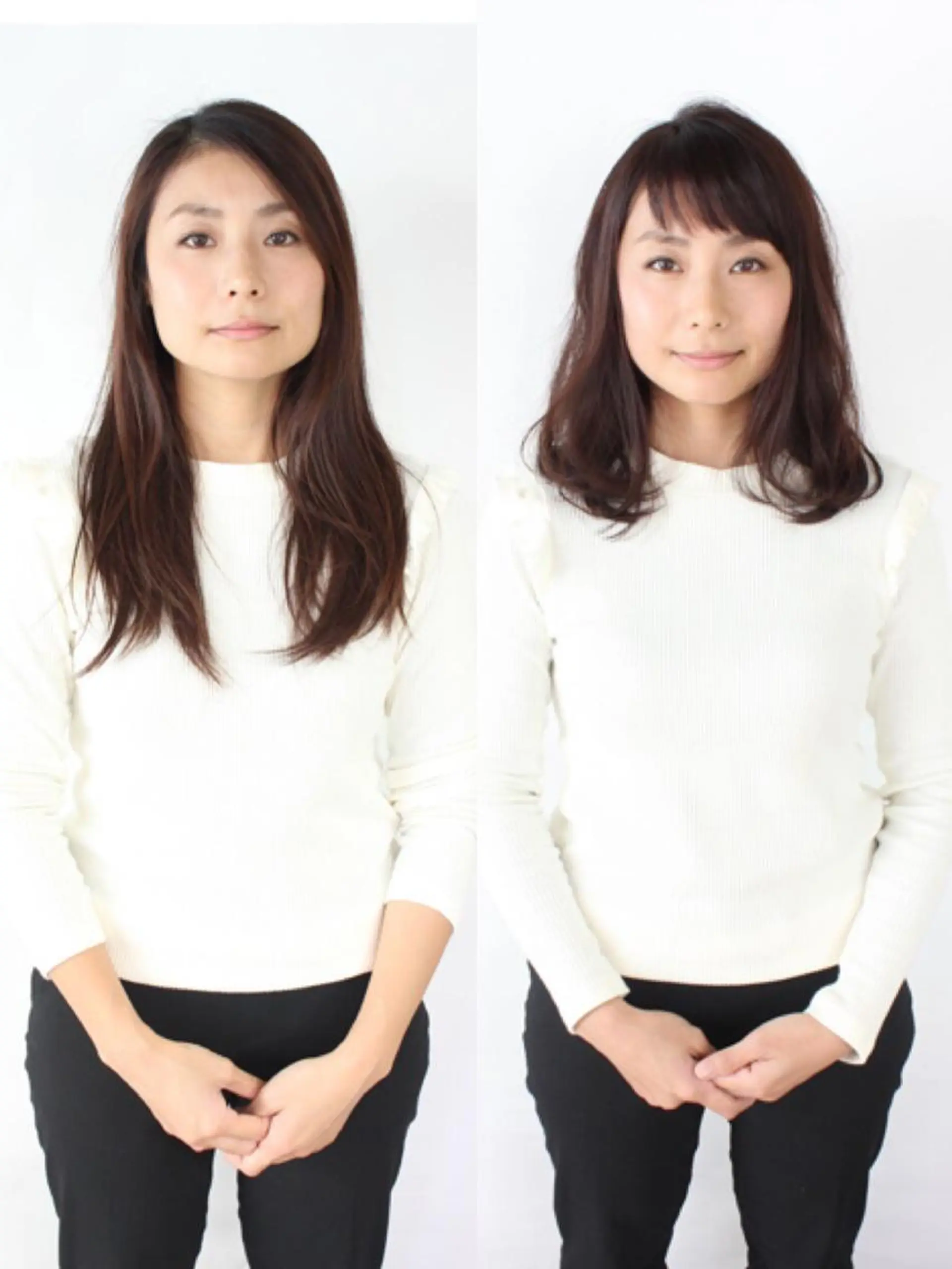 セミロング 河野 薫のヘアスタイル