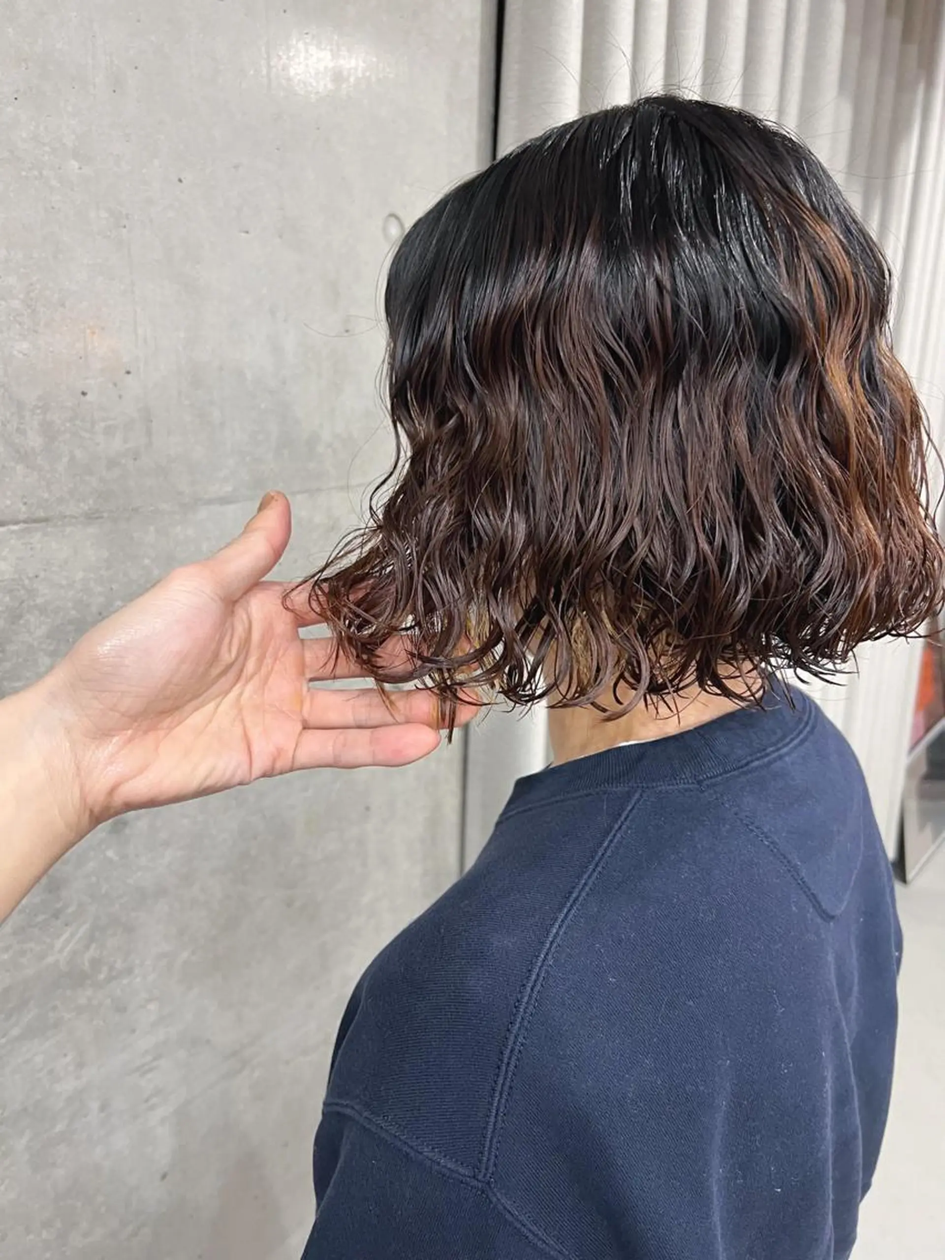 パーマ ボブパーマコテ巻き風 パーマNo1深江秀平のヘアスタイル