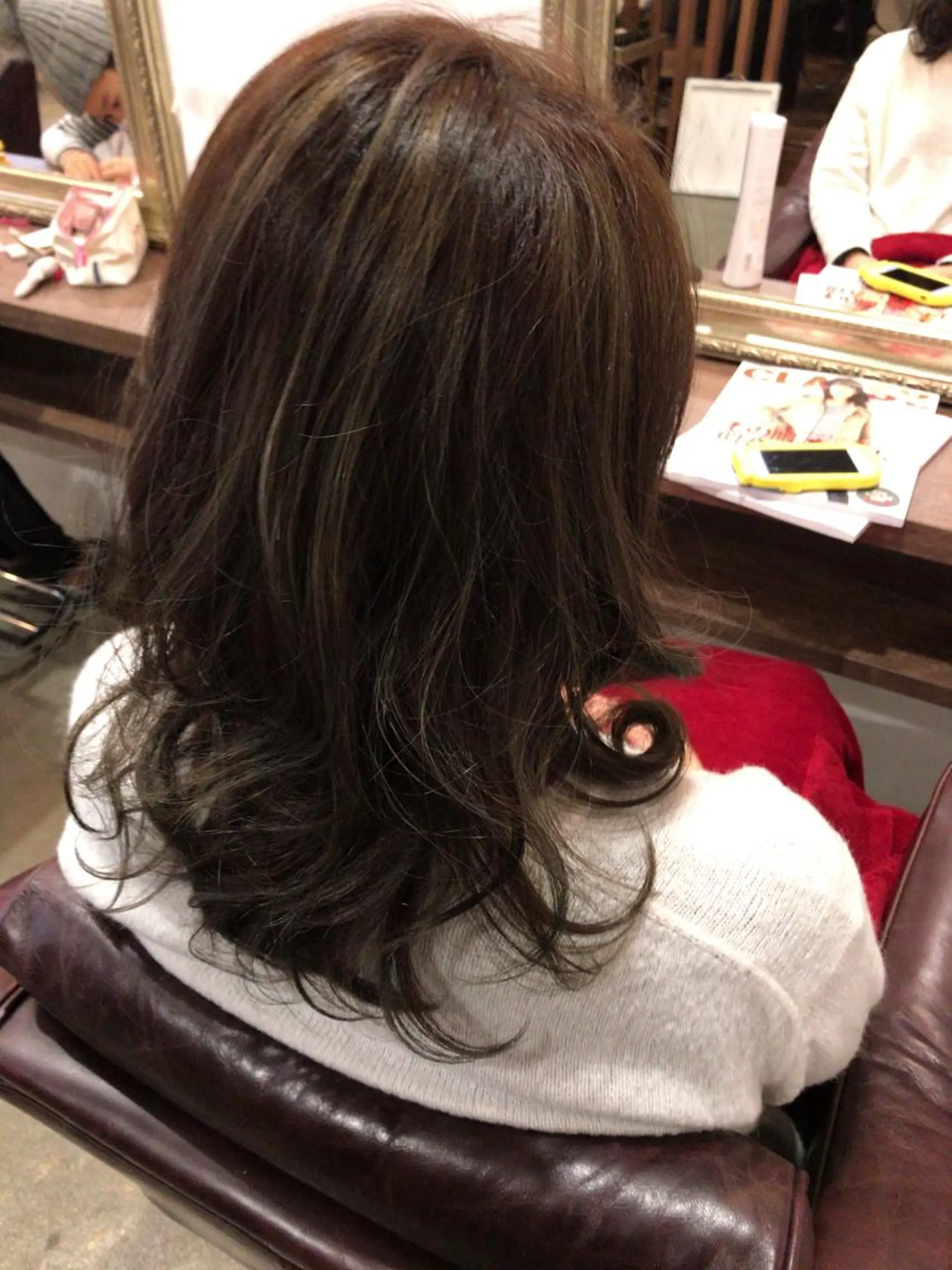 ミディアム カラー レイヤーカット匠 イソザキノリユキのヘアスタイル