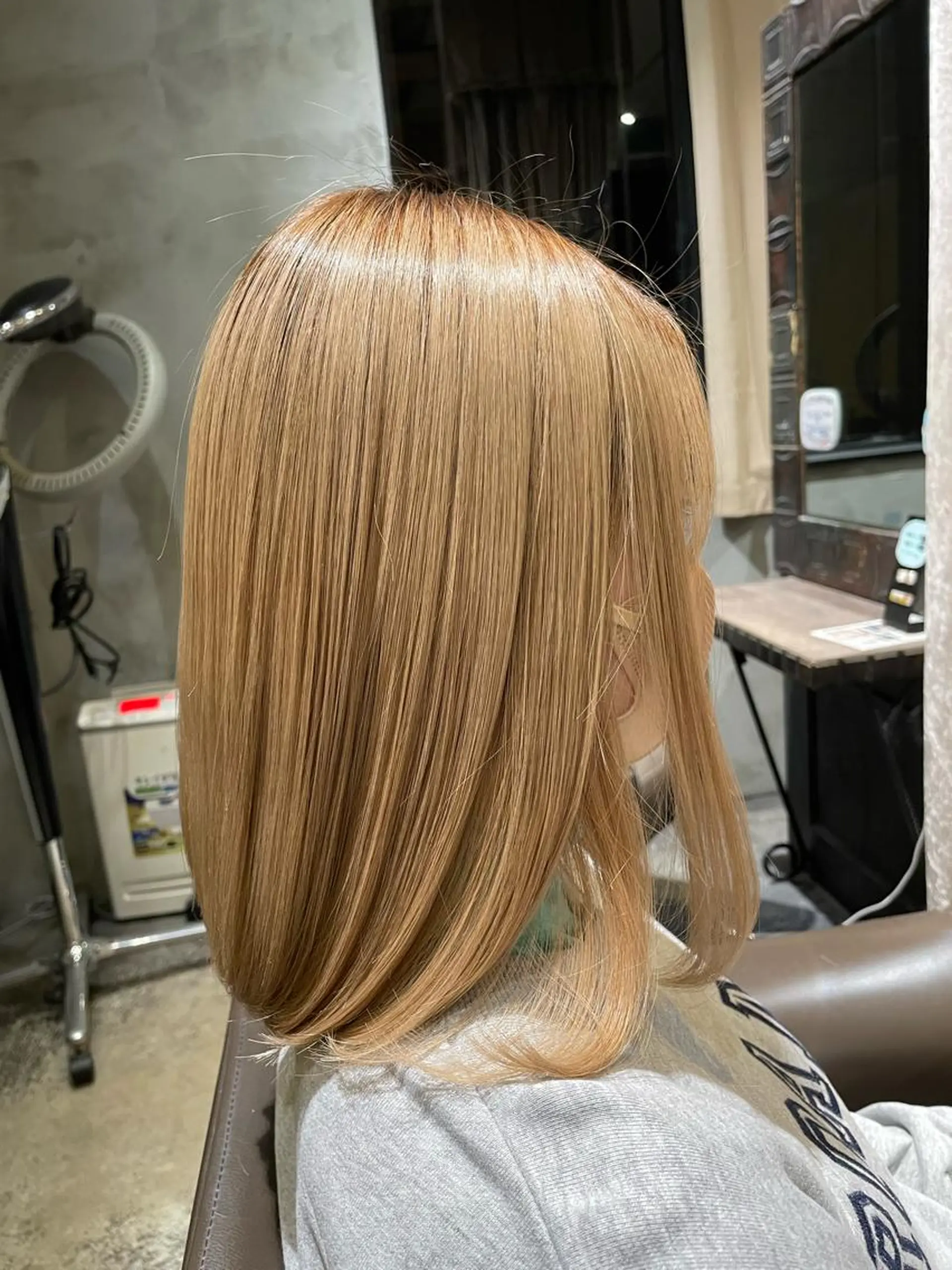 ミディアム ヘアカラー トリートメント 高見澤 優のヘアスタイル